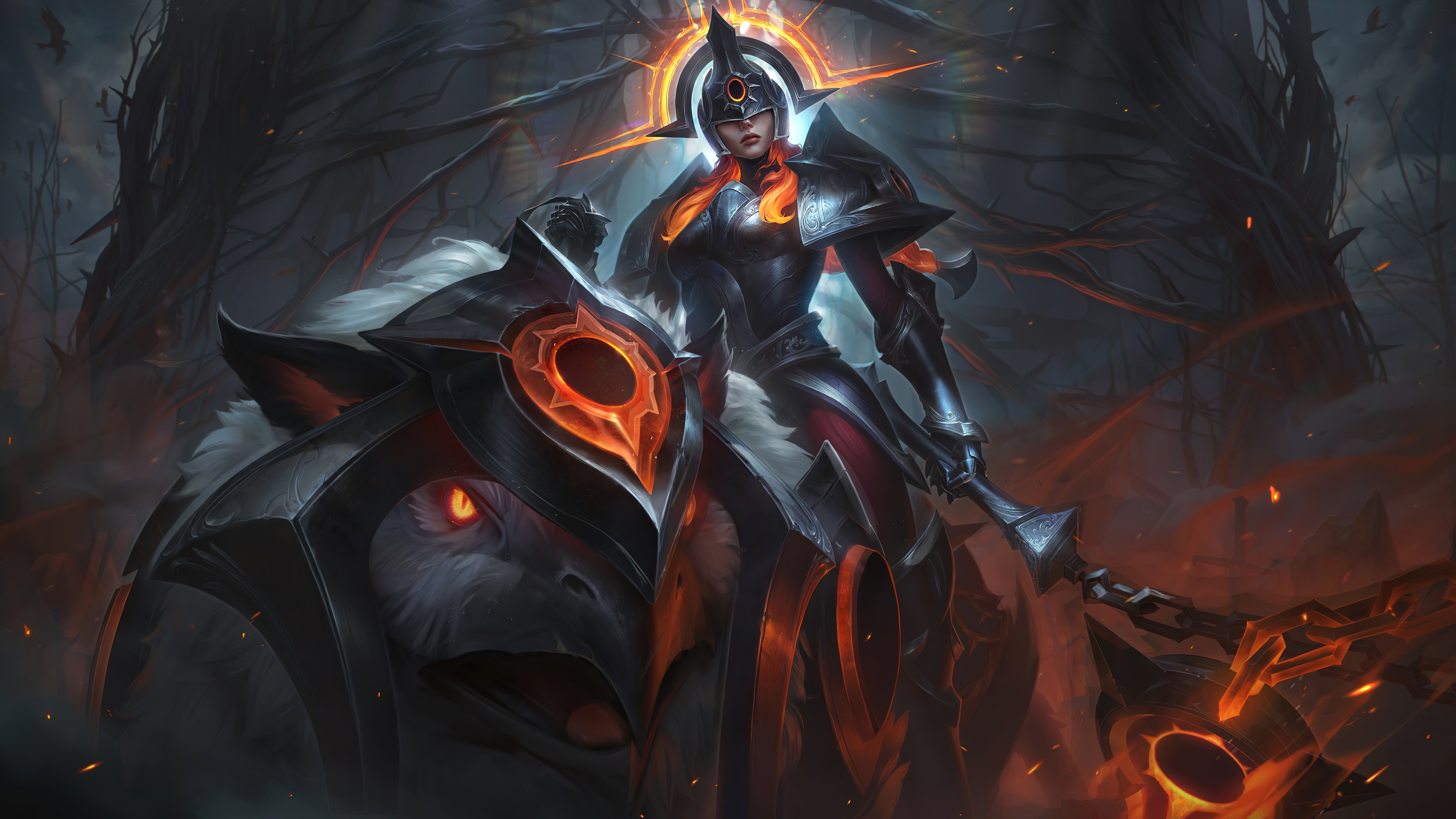 Sejuani Sejuani League Of Legends GZG 4K Riot Games Digital Art League Of Legends Video Game Girls V 7680x4320