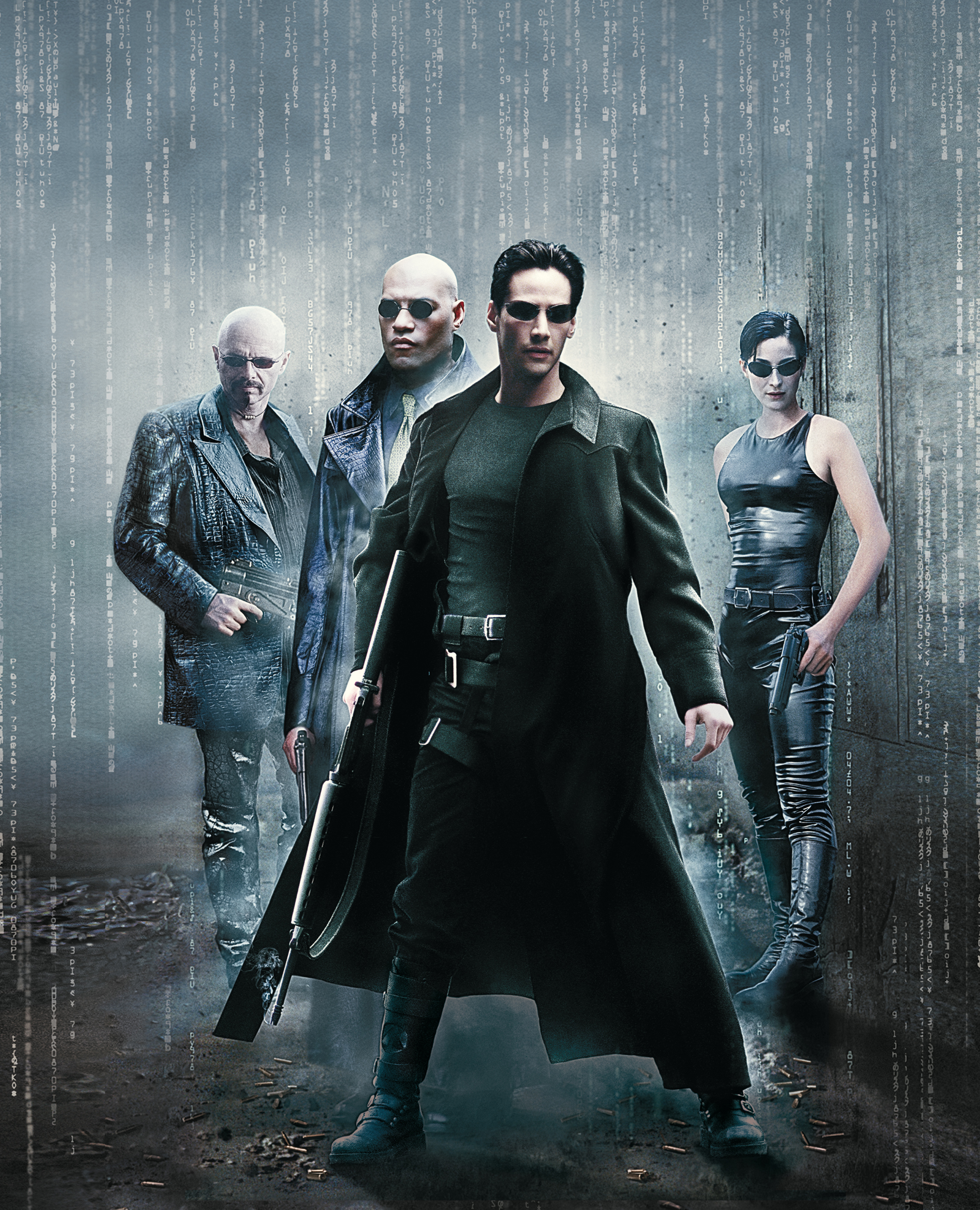 Keanu Reeves Lawrence Fishburne The Matrix Neo Carrie Anne Moss 2819x3479
