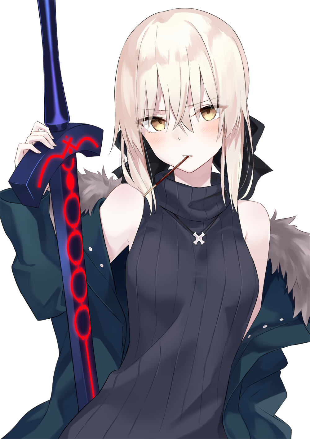 Blonde Long Hair Fate Series Fate Stay Night Fate Stay Night Heavens Feel Fate Grand Order Saber Alt 1000x1412