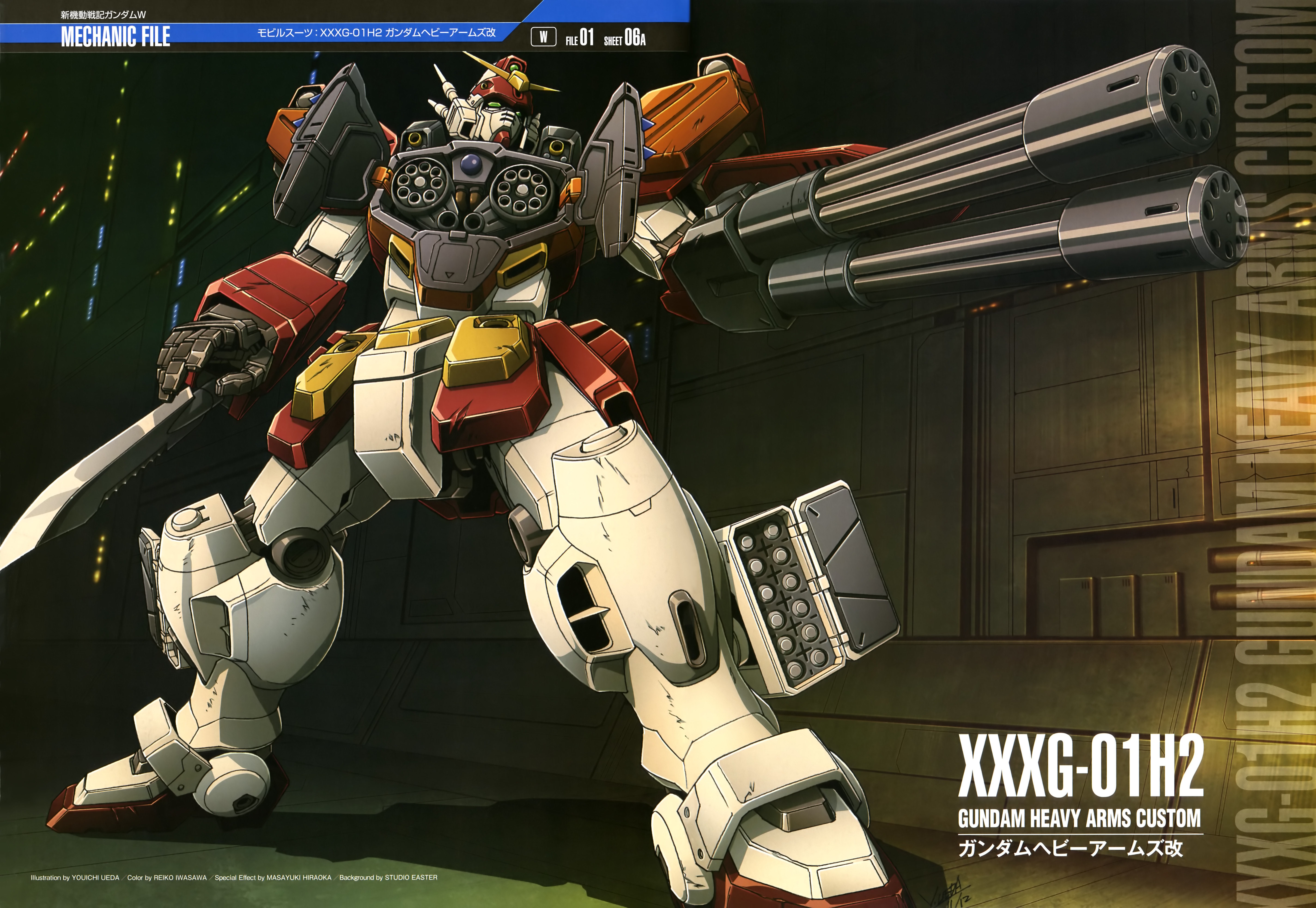 Anime Mech Gundam Mobile Suit Gundam Wing Super Robot Wars Gundam Heavyarms Custom Artwork Digital A 5697x3932