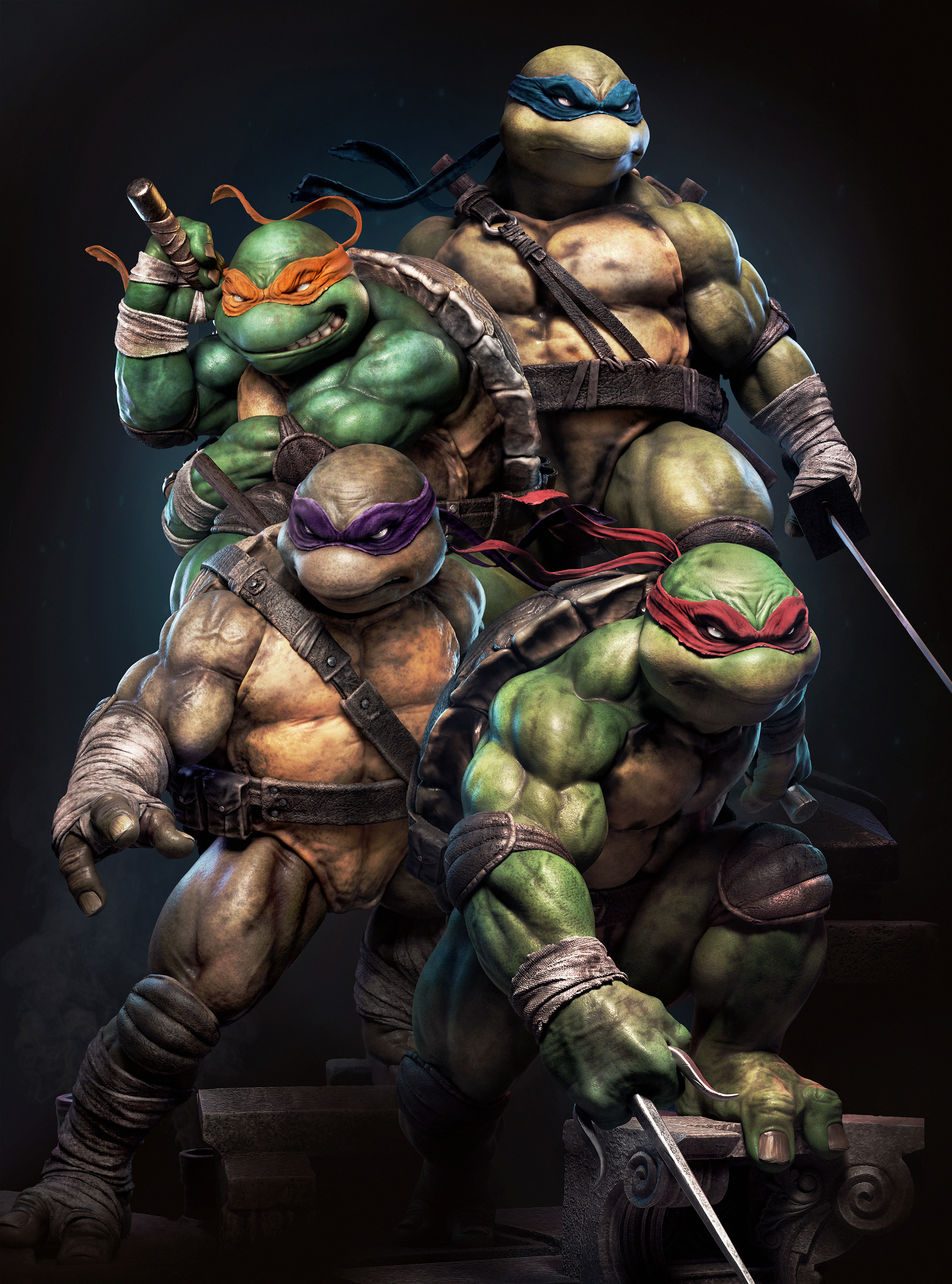 ArtStation Artwork Teenage Mutant Ninja Turtles Michelangelo TMNT Raphael TMNT Donatello Leonardo 2076x2800