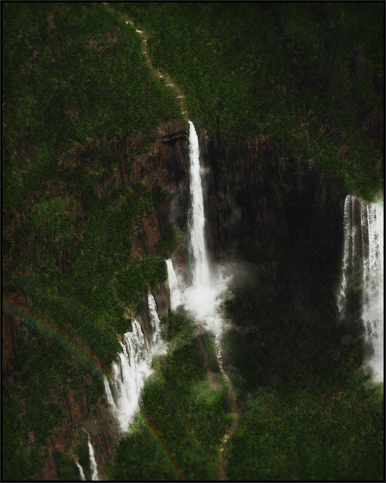 Venezuela Waterfall Caracas Environment Water 1280x1600