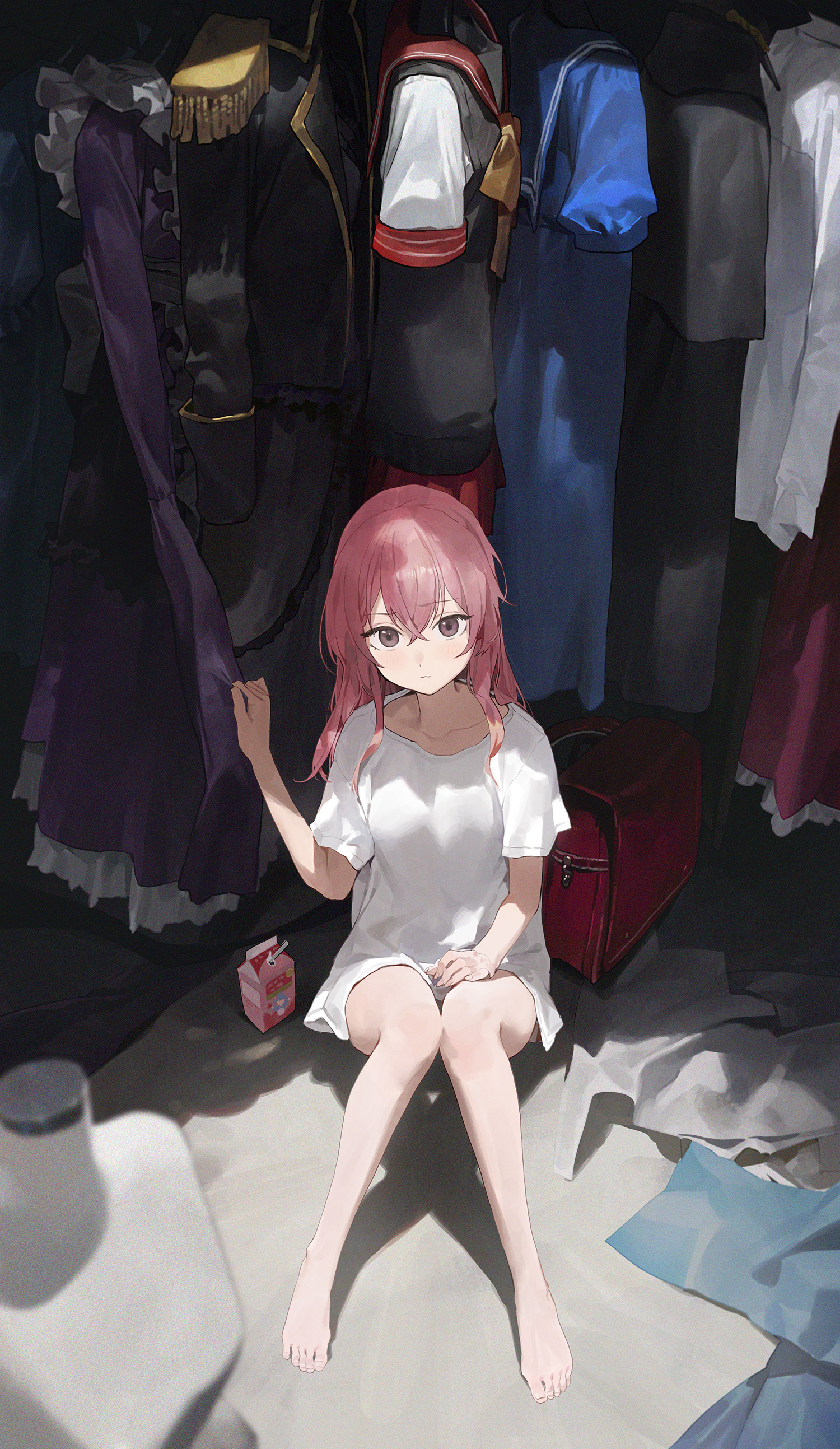 Anime Anime Girls Artwork Redhead T Shirt Barefoot Sono Bisque Doll Wa Koi Wo Suru Inui Sajuna Mossi 1500x2587