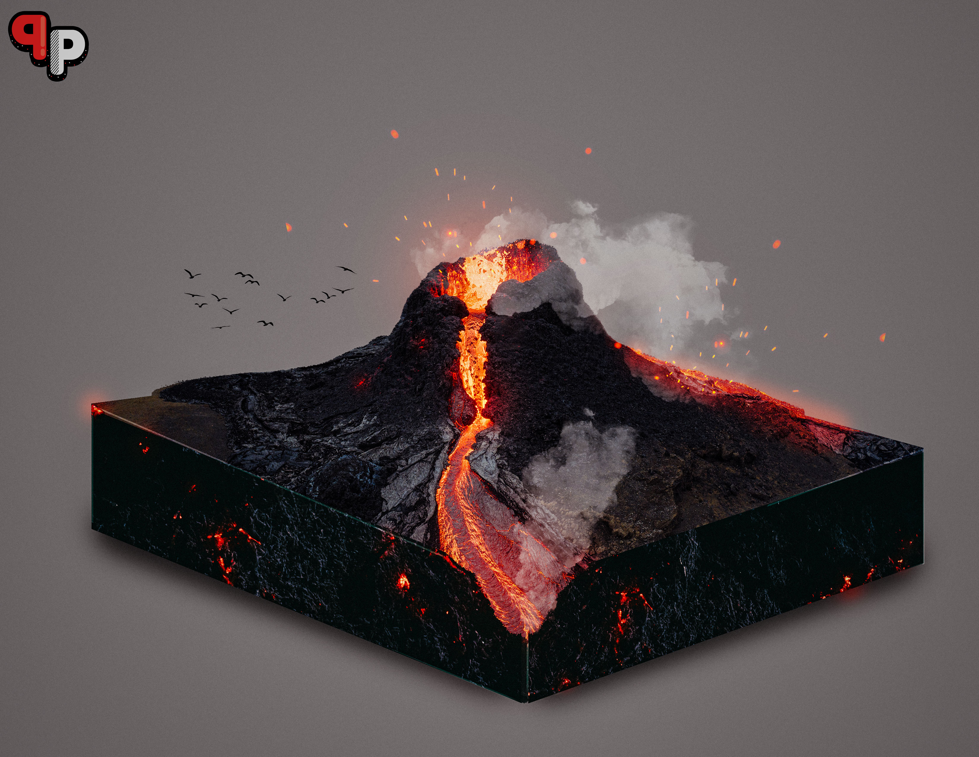 Volcano Eruption Volcanic Eruption Lava 3300x2550