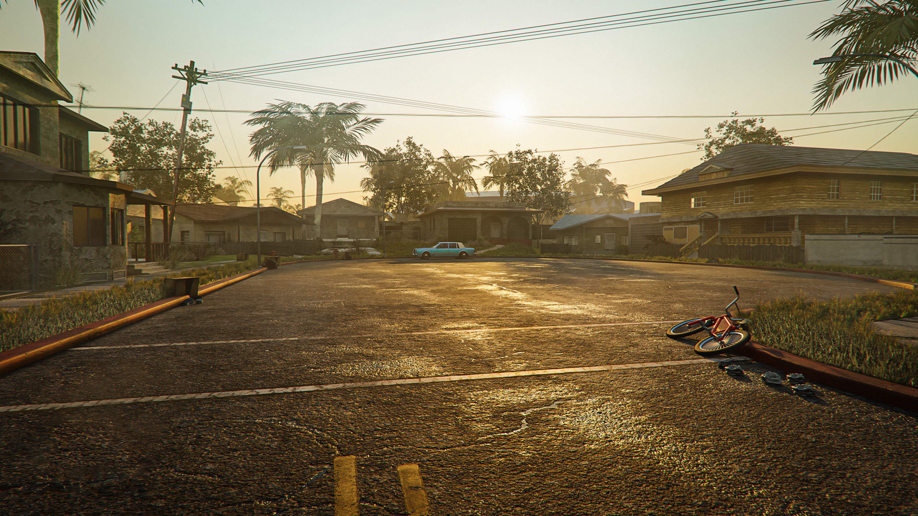 GTA San Andreas Grand Theft Auto San Andreas Grand Theft Auto 4K Unreal Engine 4 Car Bicycle 3840x2160