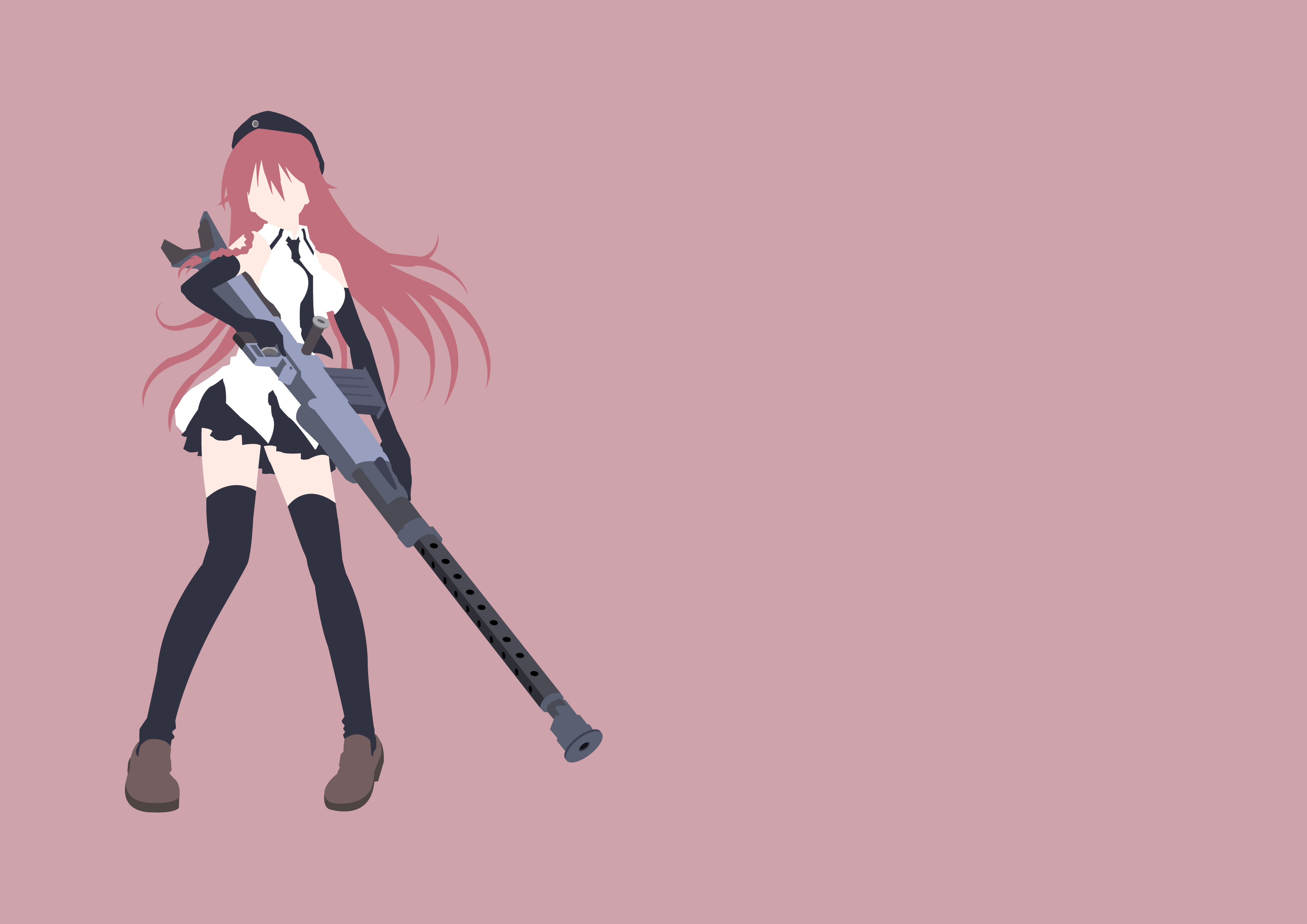 Lilith Asami Long Hair Pantyhose Rifle 3508x2480