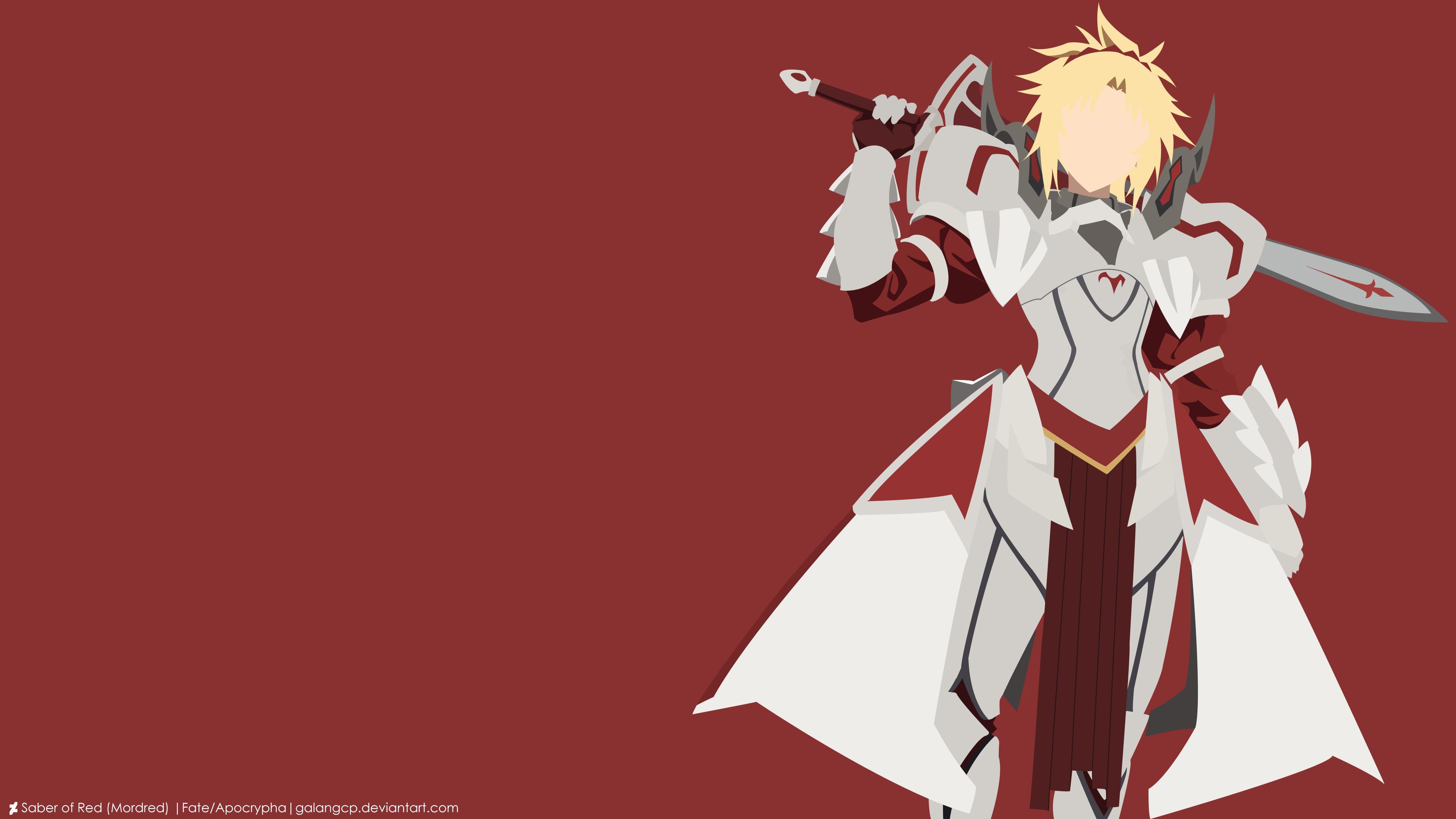 Mordred Fate Apocrypha Saber Of Red Fate Apocrypha Saber Fate Series Fate Series Girl Blonde Minimal 3840x2160