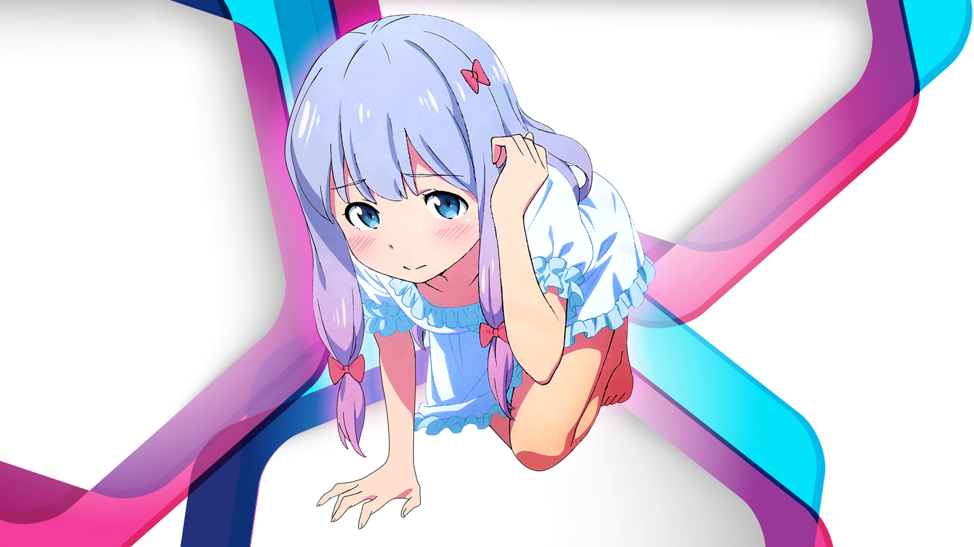 Eromanga Sensei Izumi Sagiri Anime Anime Girls Blue Eyes 1920x1080