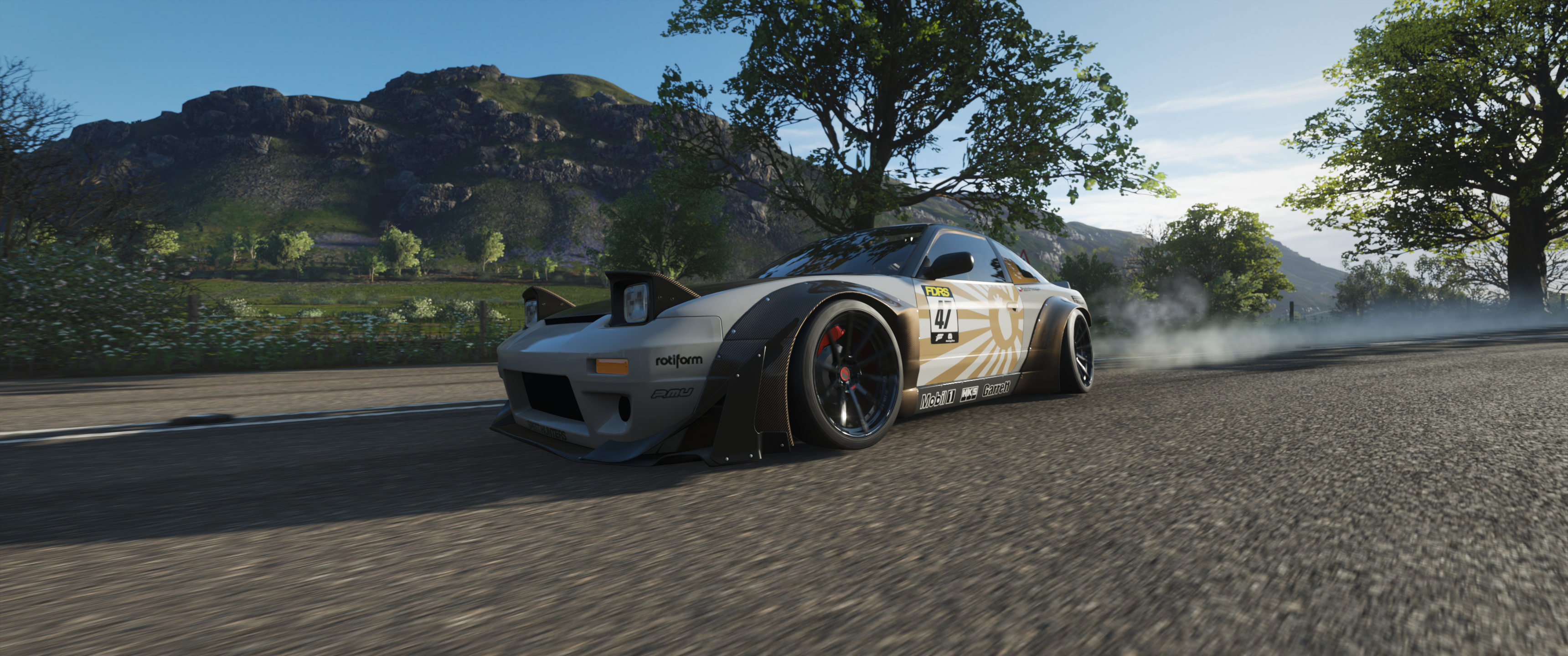 Forza Forza Horizon 4 Ultrawide Car Drift Drift Cars Drifting Video Games Nissan 240SX Nissan 240SX  3440x1440
