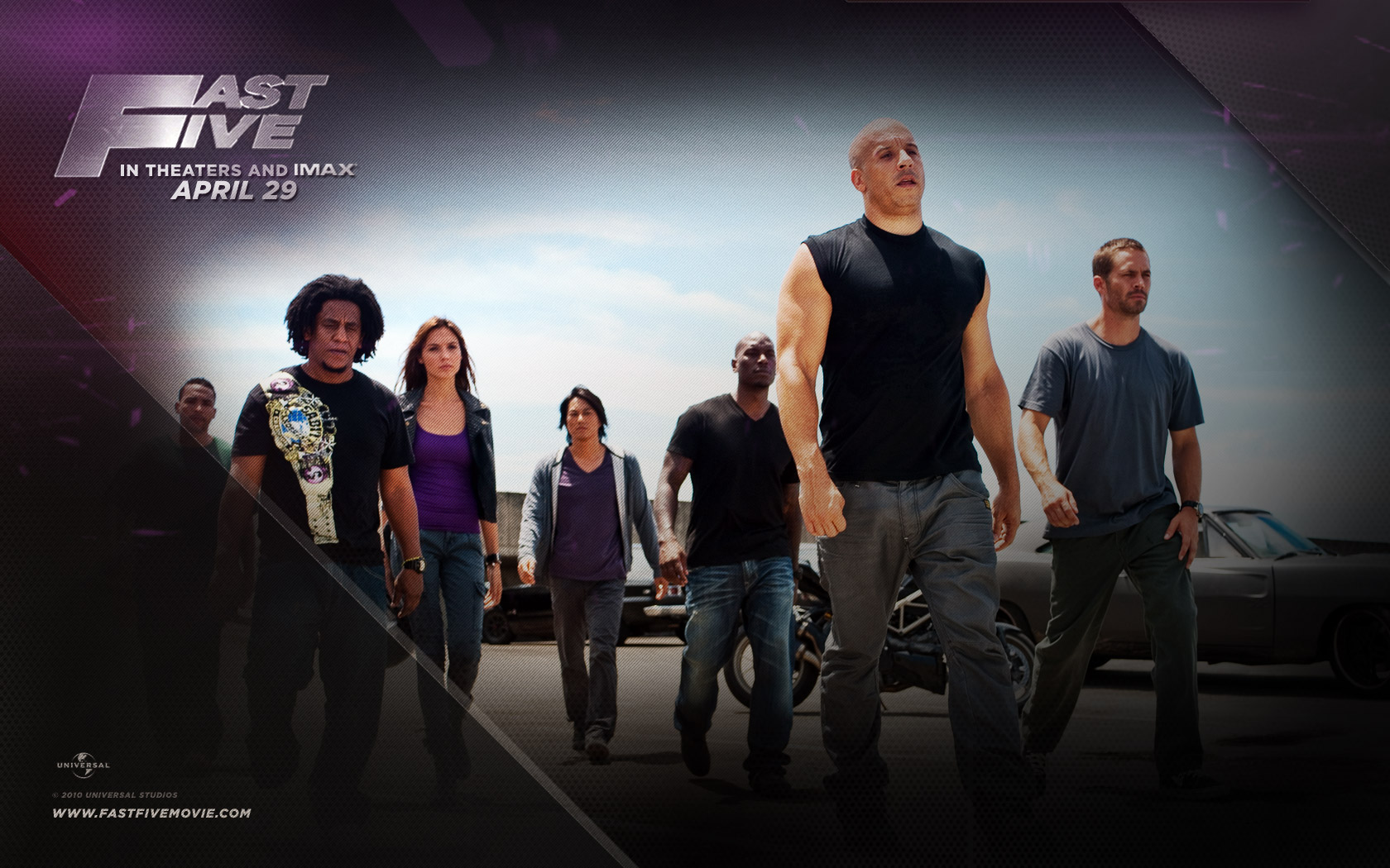 Dominic Toretto Vin Diesel Brian O 039 Conner Paul Walker Roman Pearce Tyrese Gibson Tej Fast Amp Fu 1680x1050