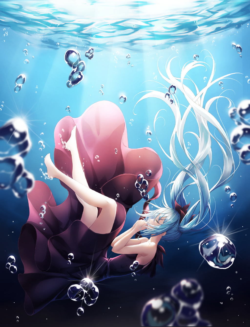 Dangmyo In Water Hatsune Miku Anime Anime Girls 1024x1340