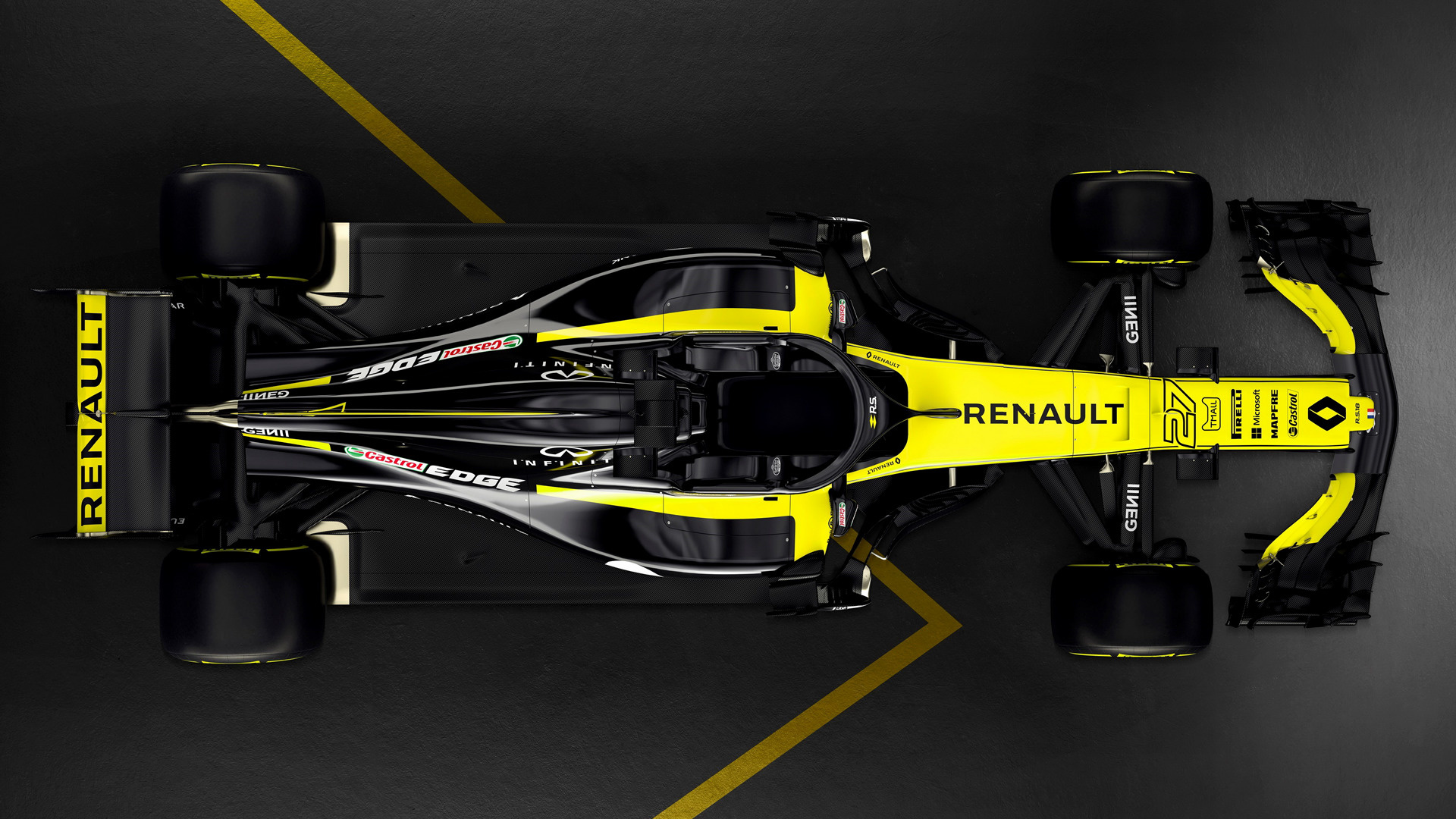 Renault R S 18 Formula 1 Race Car Black Car 1920x1080