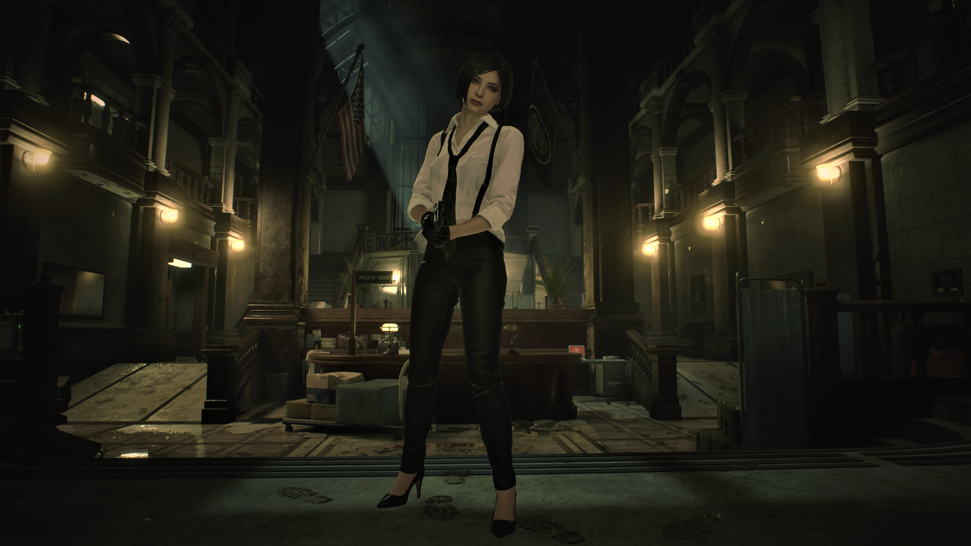 Resident Evil 2 Remake Ada Wong Video Games Video Game Characters 1920x1080