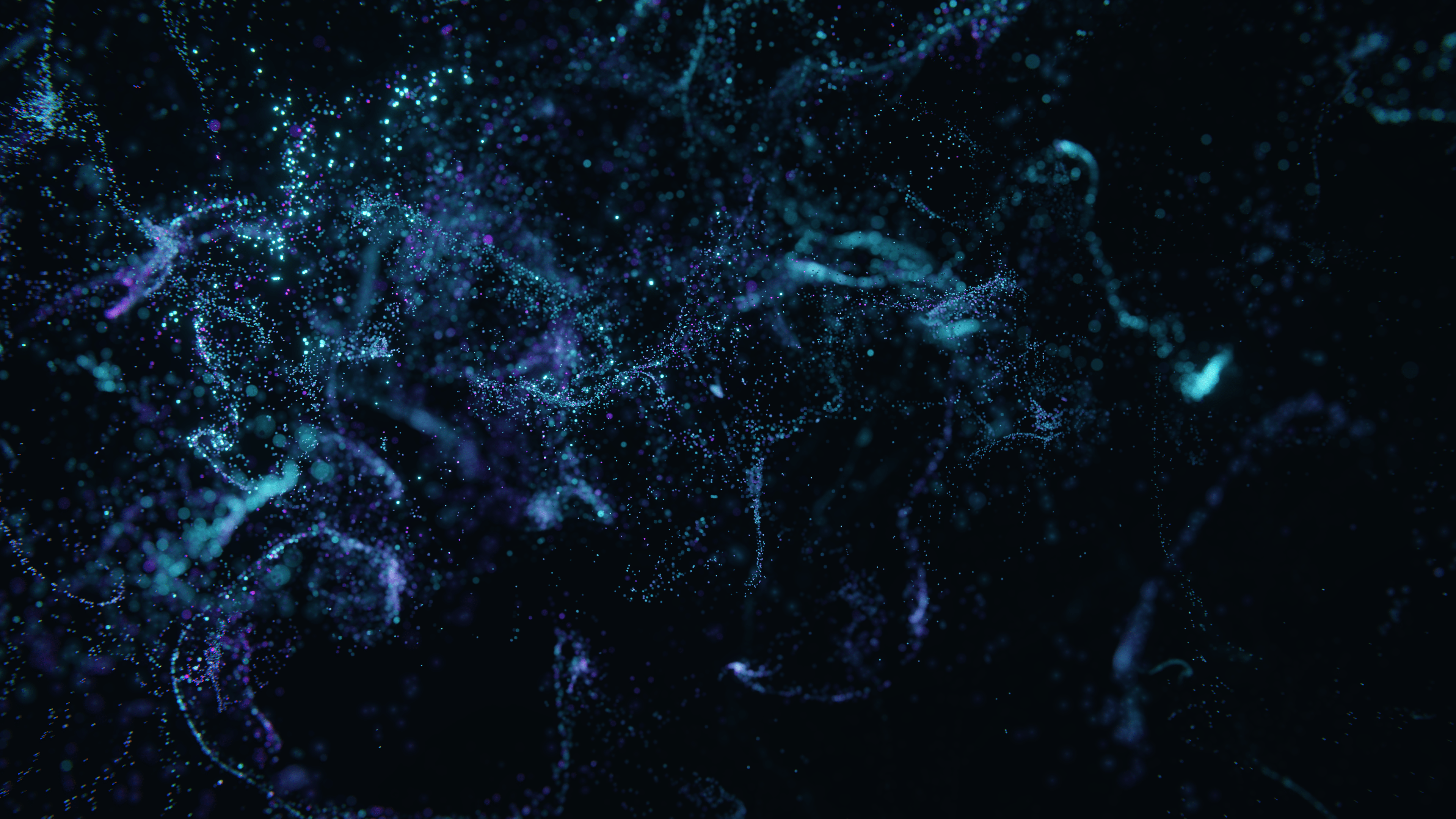 Blender Digital Art CGi Render Floating Particles Particle Universe 3840x2160