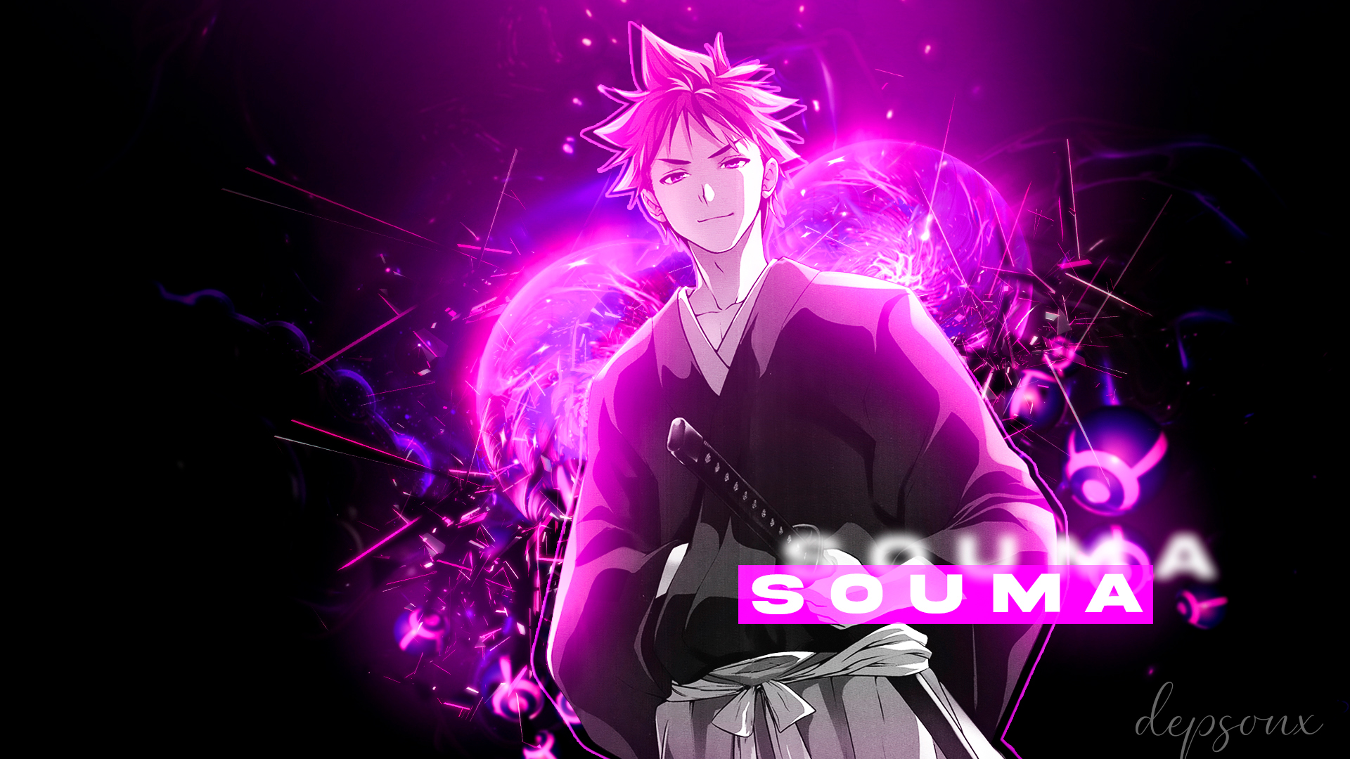 Anime Boys Otaku Souma Yukirira Yukihira Soma Shokugeki No Soma Anime 1920x1080