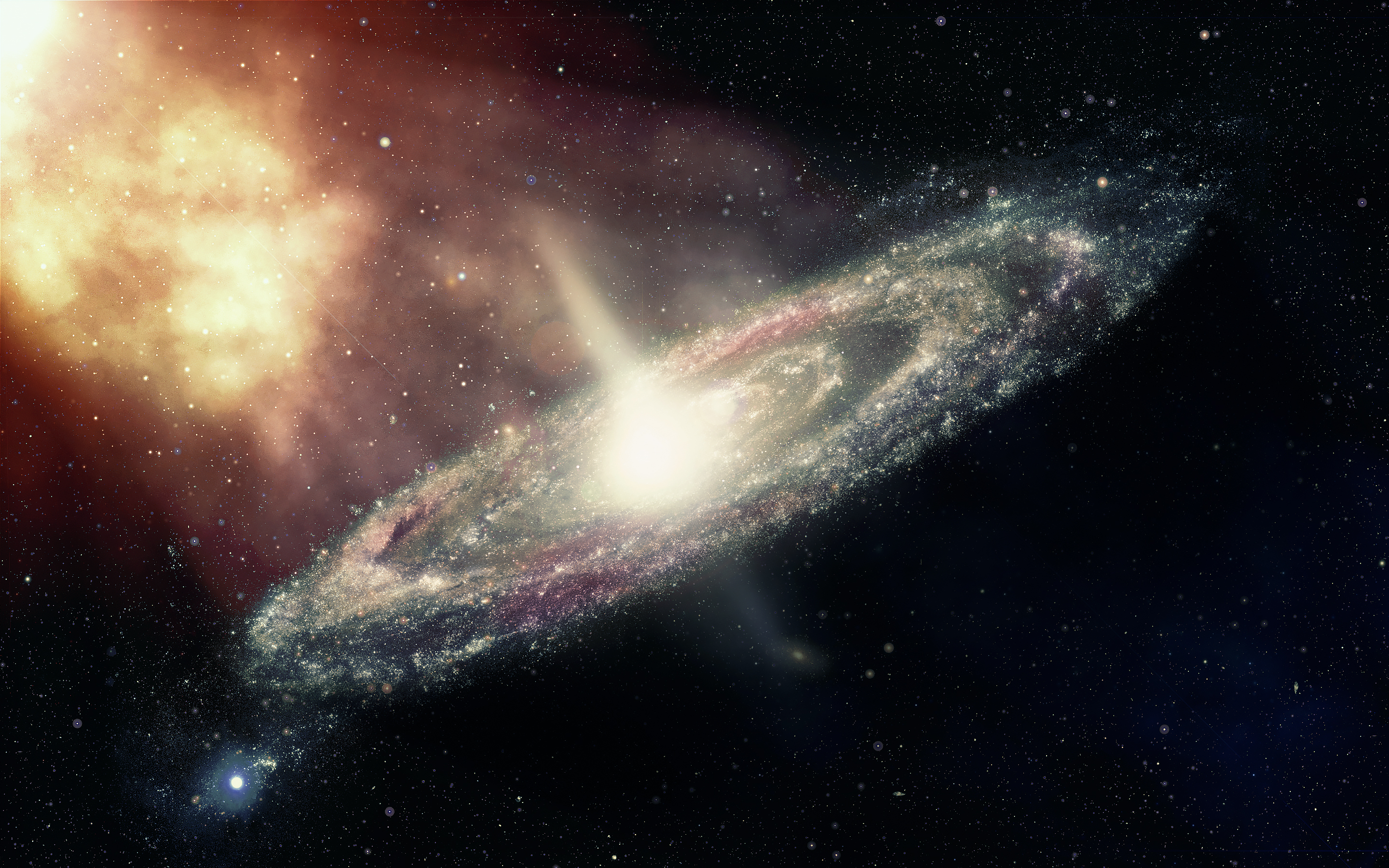 Andromeda Galaxy Space 2880x1800
