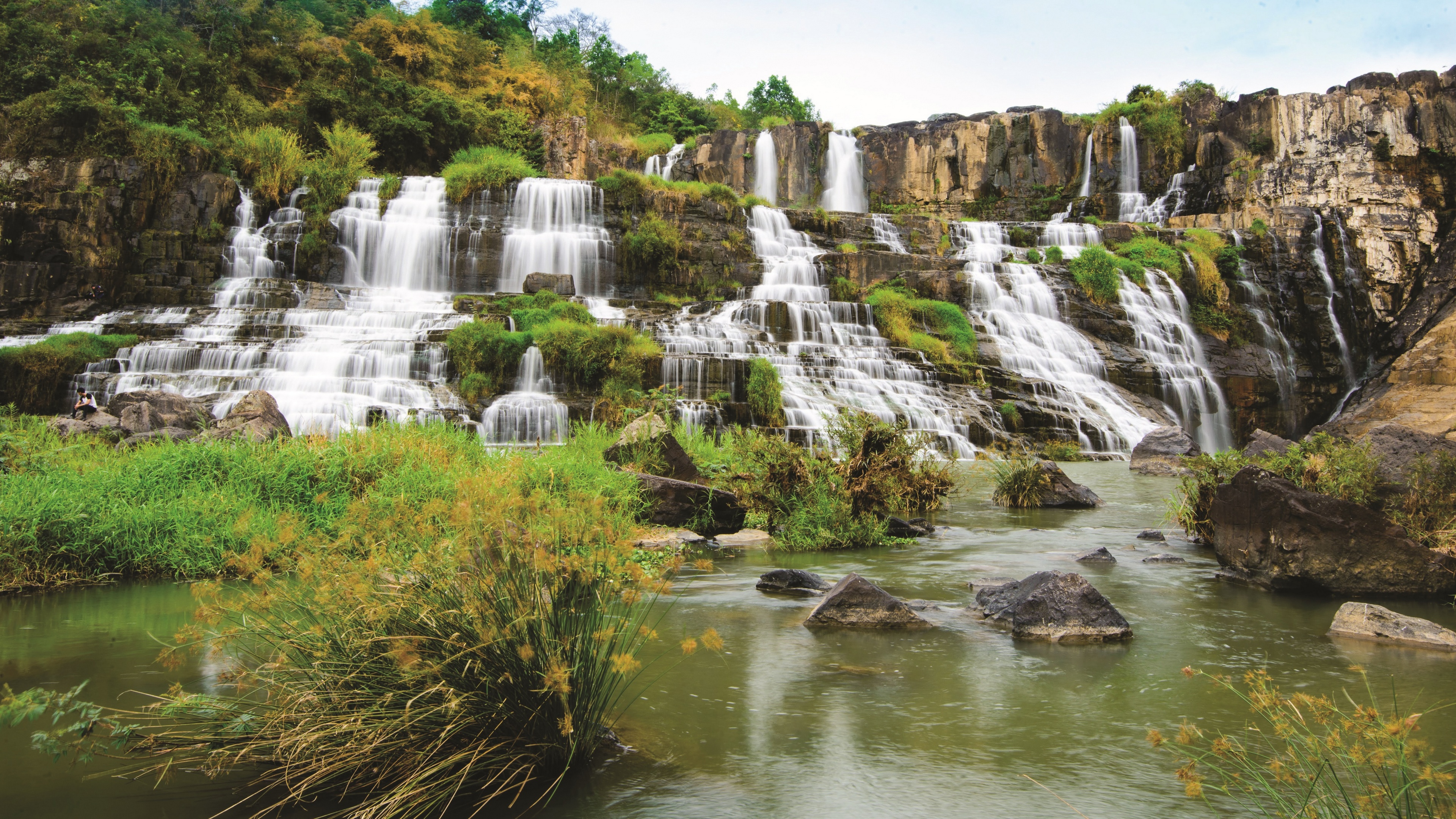 Vietnam Waterfall Nature Landscape 3840x2160