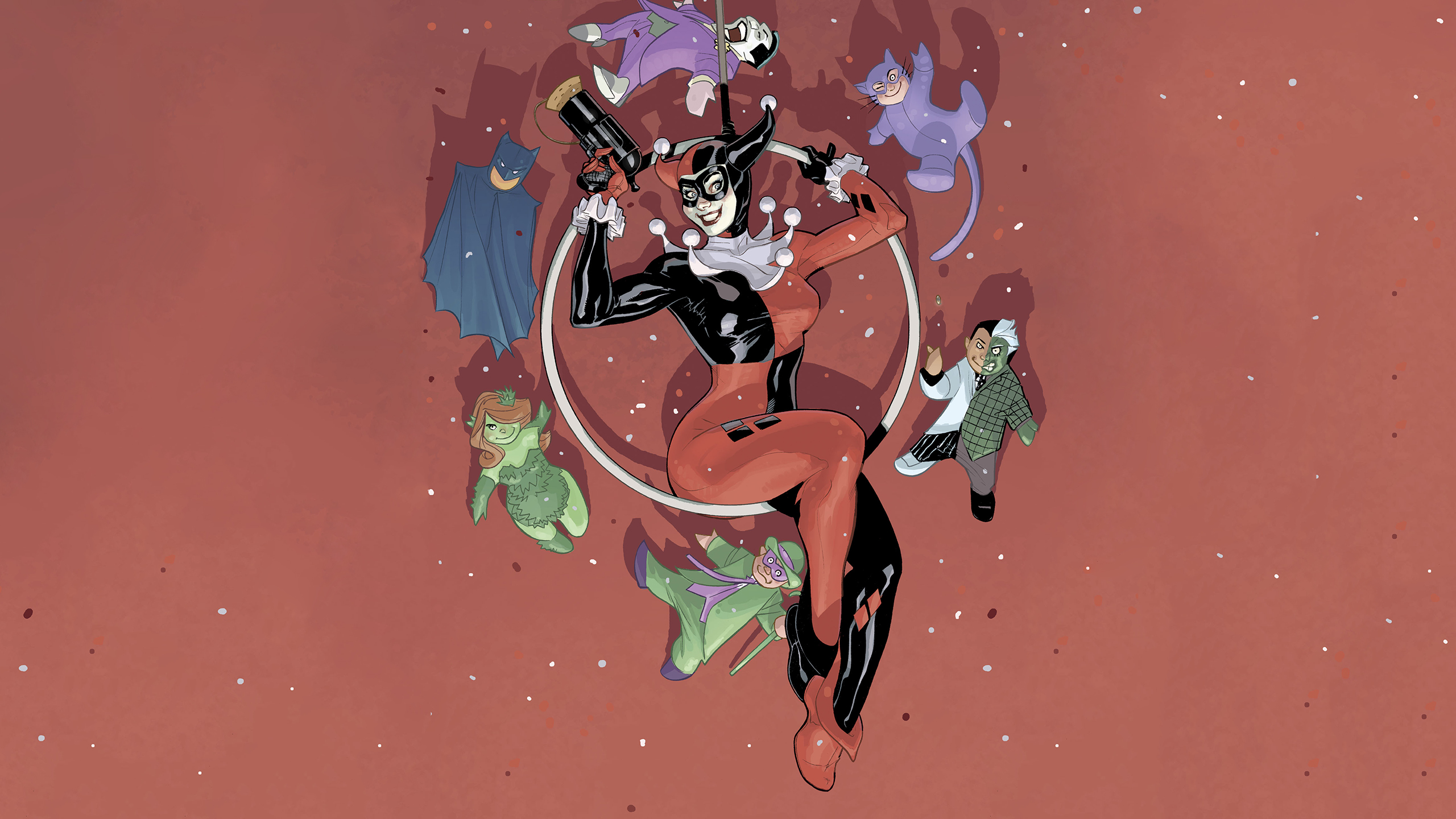 Harley Quinn DC Comics Joker The Riddler Poison Ivy Catwoman Batman 2021 2560x1440