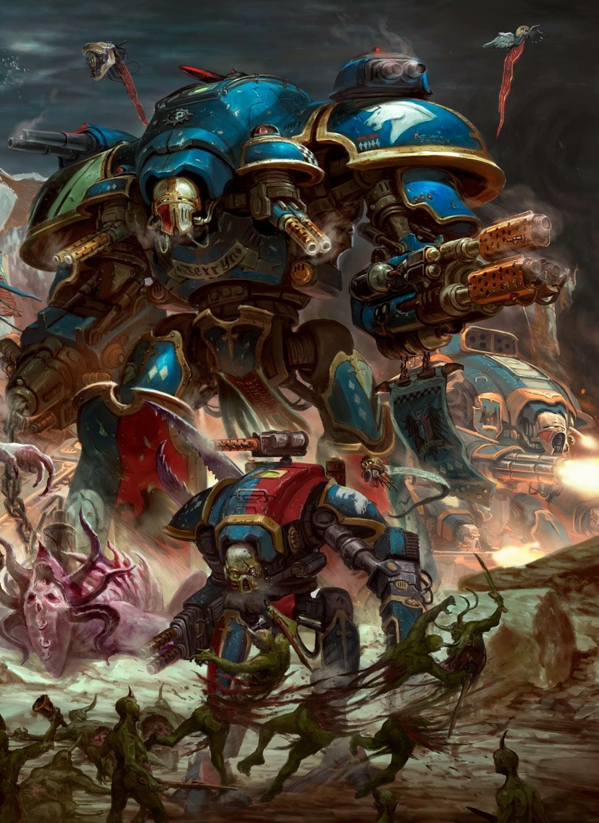 Warhammer 40 000 Nurgle Titan Knight Daemons 1181x1624