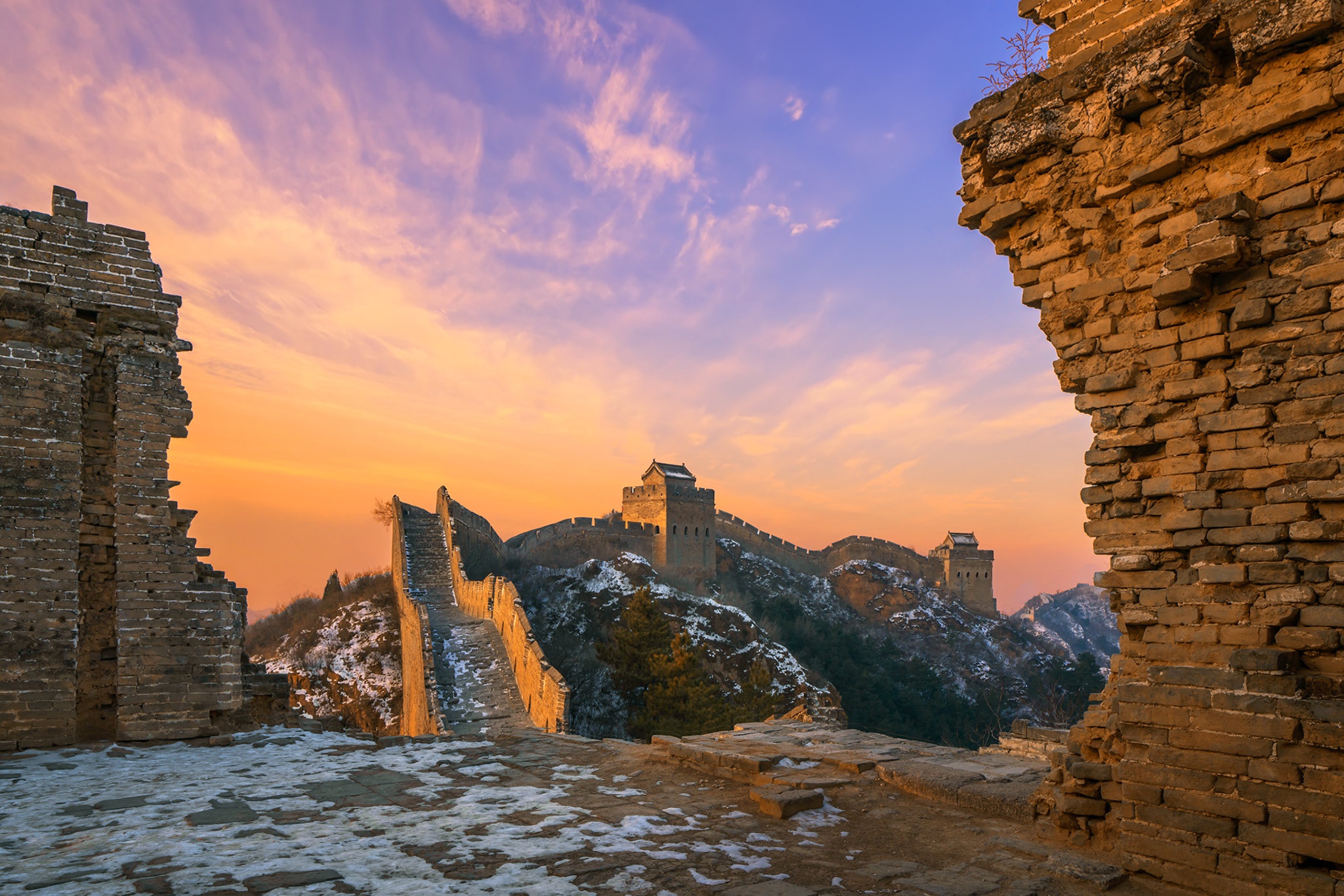 Man Made Great Wall Of China 2048x1366