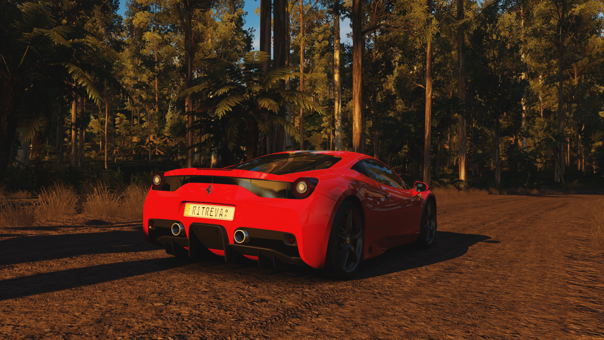 Forza Horizon 3 Ferrari 458 Speciale Video Game Photography Video Games 1920x1080