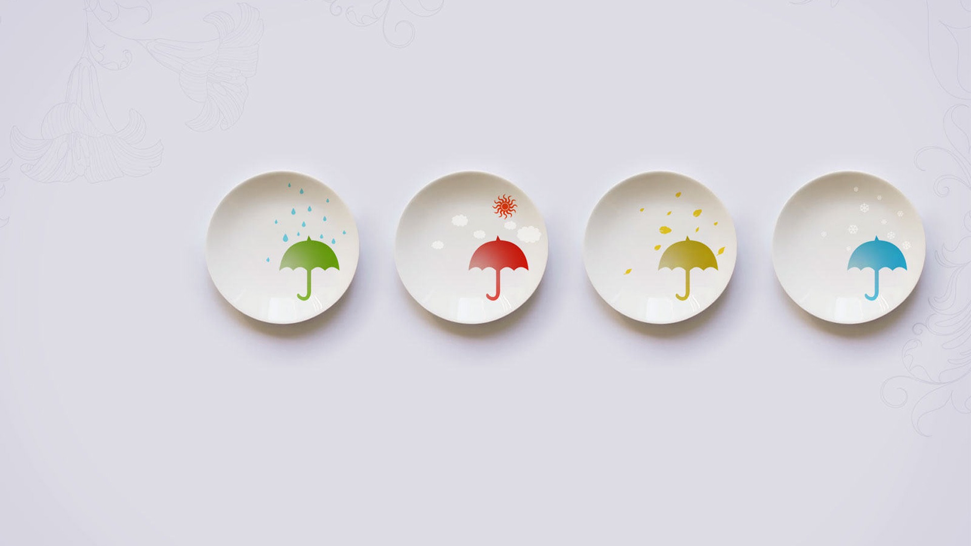 Creativity Four Seasons Plates 1920x1080