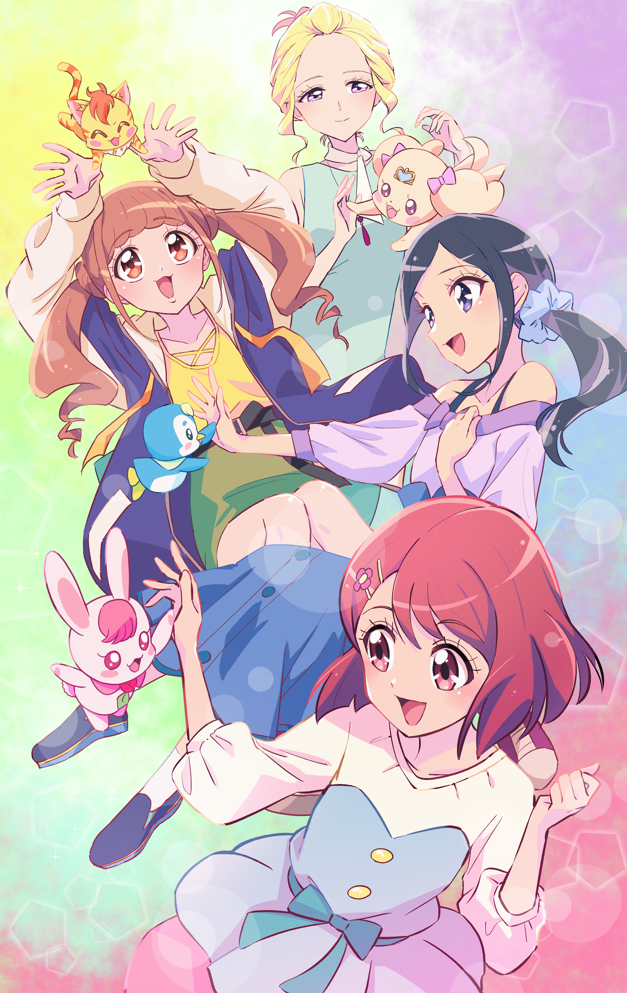 Pretty Cure Healin Good Precure Anime Girls 2150x3401