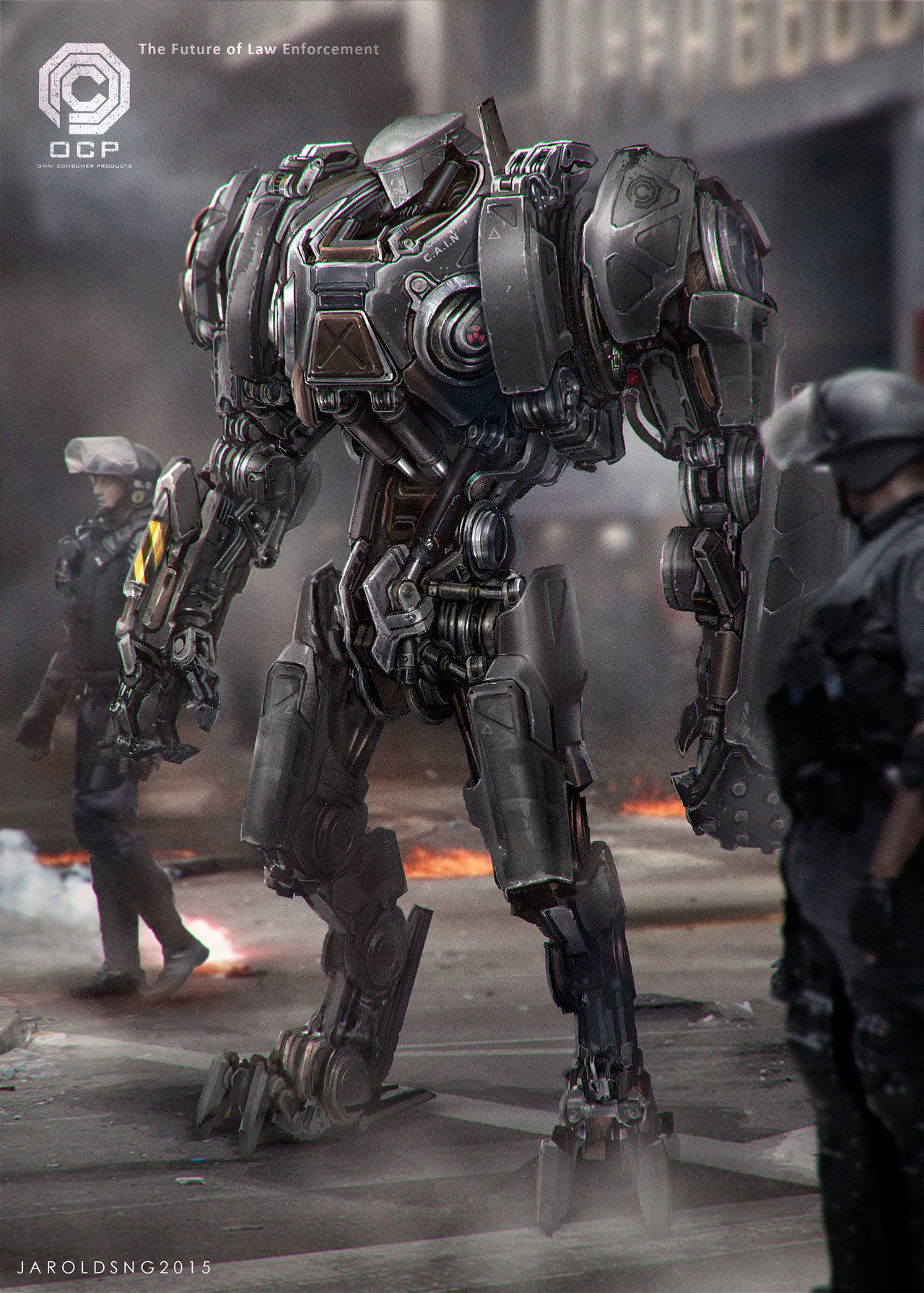 Jarold Sng RoboCop Robocop 2 Cyborg Machine Movies Artwork 1280x1790