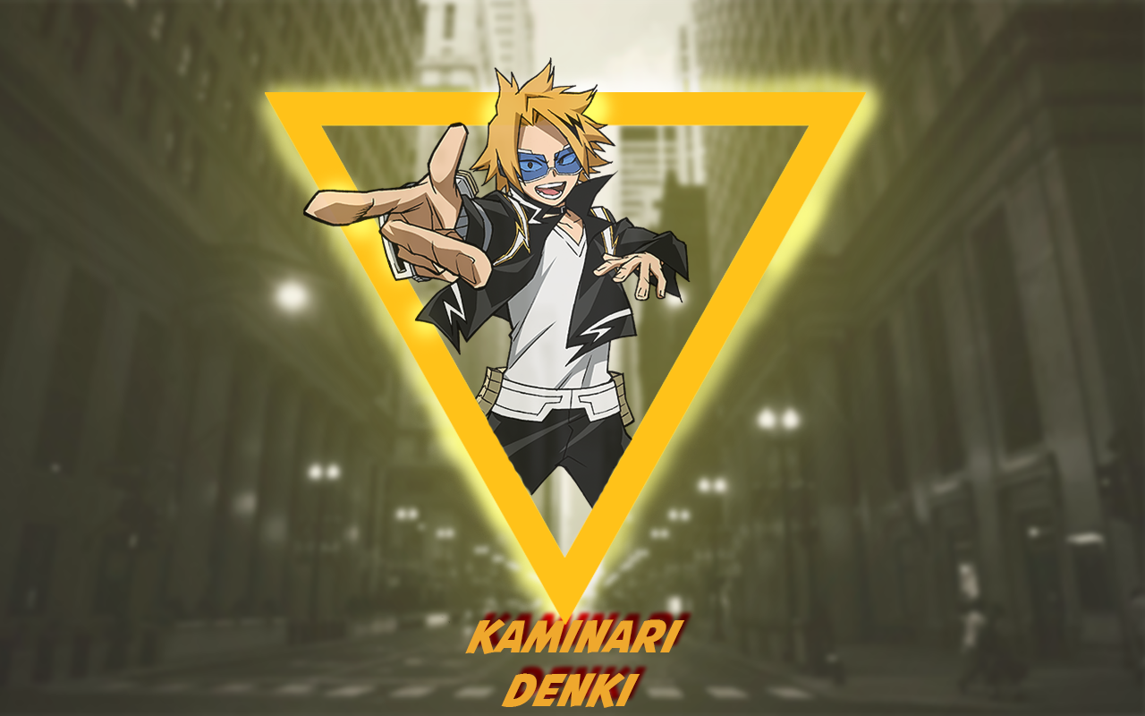 Boku No Hero Academia Picture In Picture Anime Anime Boys Hand Gesture Triangle Kaminari Denki 1280x800