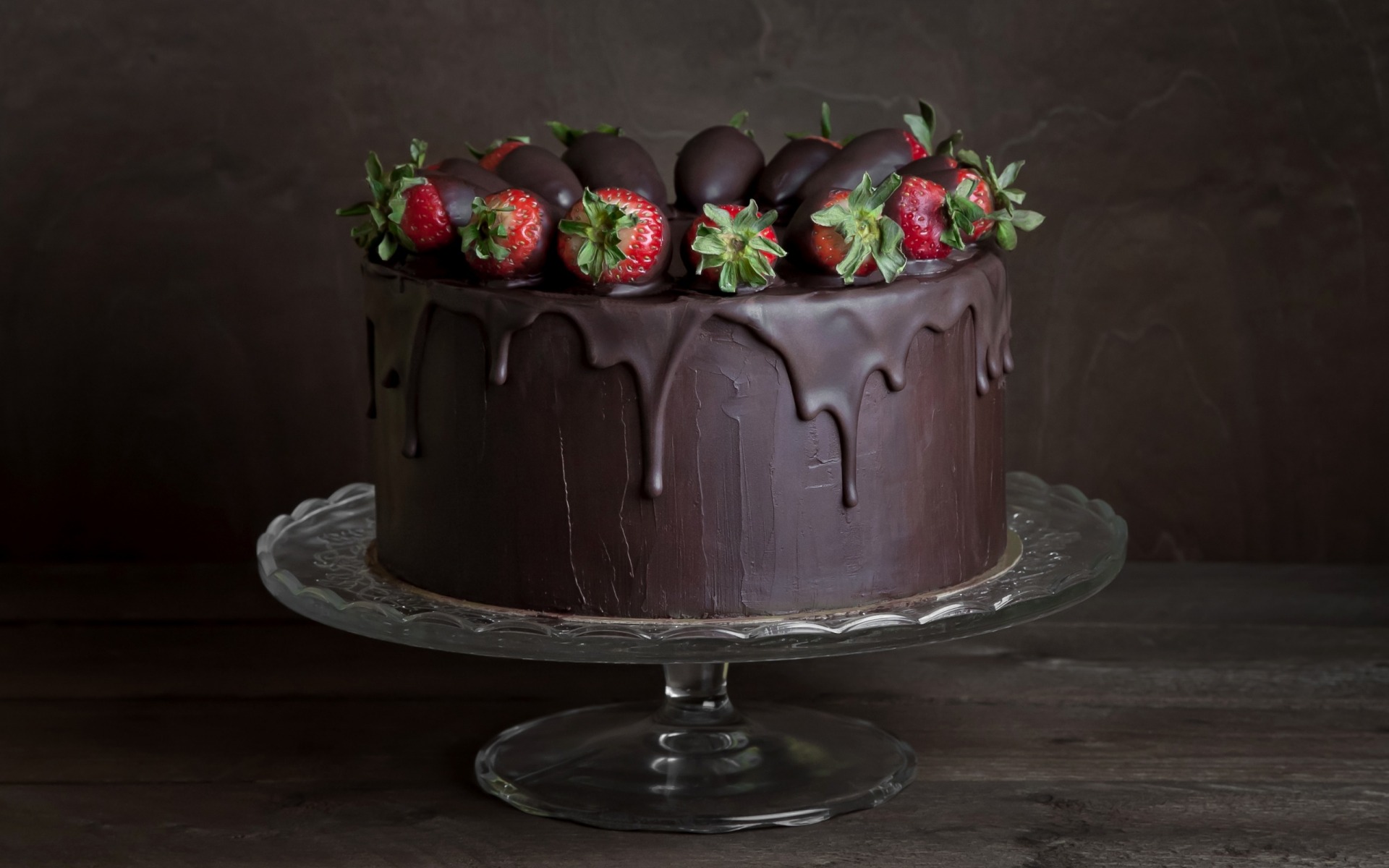 Chocolate Pastry Strawberry 1920x1200