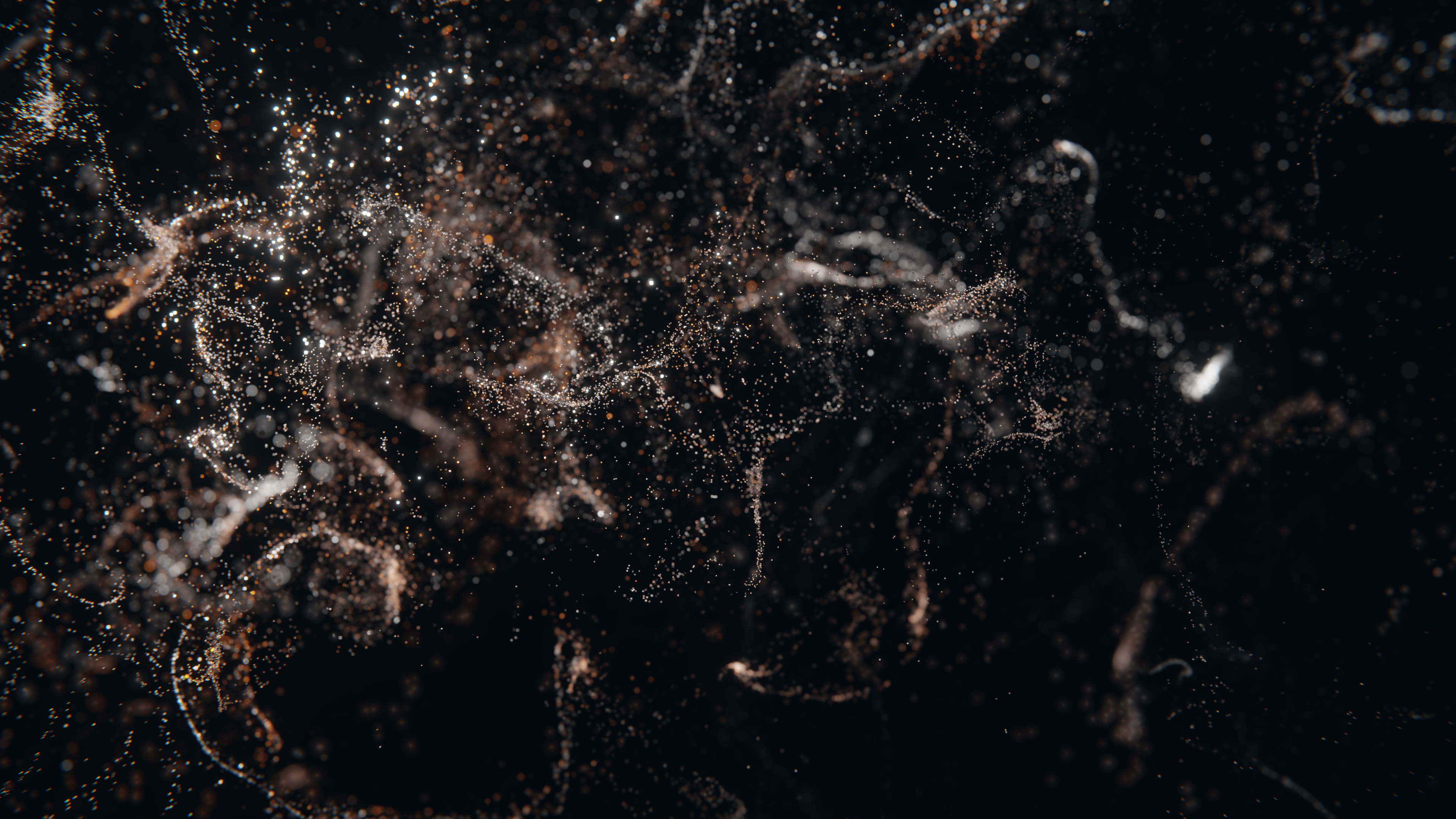 Blender Floating Particles Particle Render 3D Abstract 3840x2160
