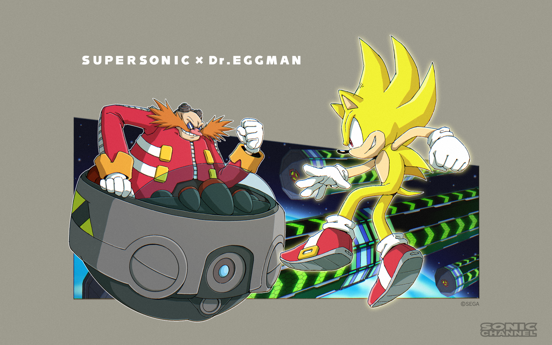 Eggman Sonic Sonic The Hedgehog Super Sonic Sega Video Game Art Comic Art PC Gaming December Month 1920x1200