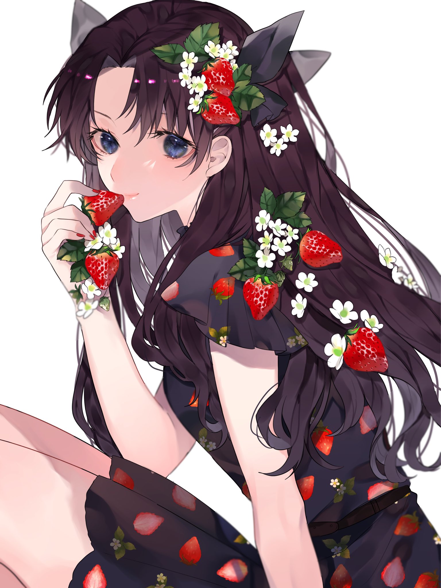 Fate Stay Night Fate Series Fate Stay Night Unlimited Blade Works Black Dress Alternate Outfit Long  1536x2048