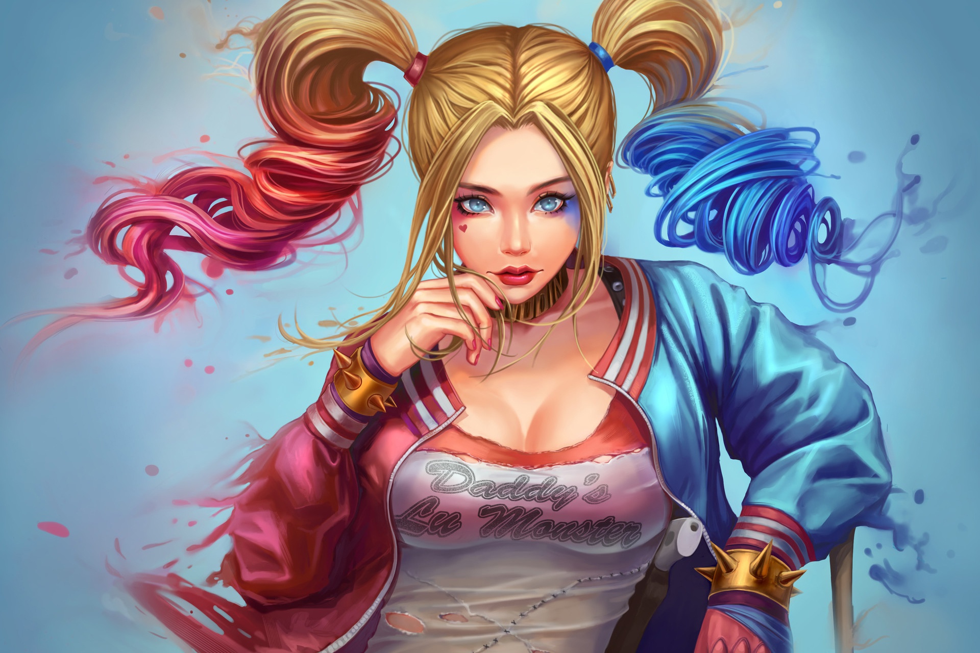 Dc Comics Blue Eyes Blonde Twintails Girl 1920x1280