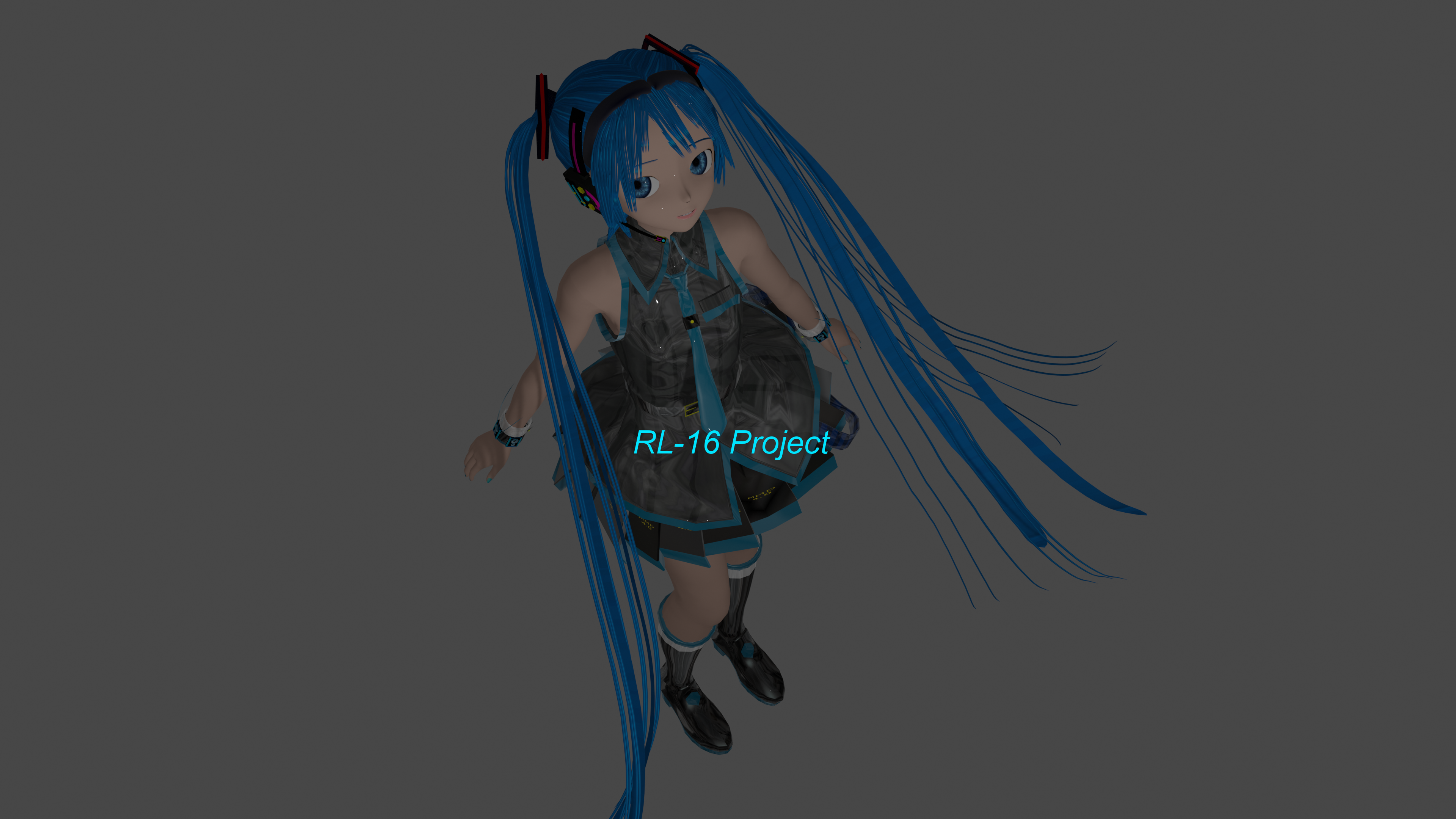 Hatsune Miku Blender Blender 3d Blue Hair 3840x2160