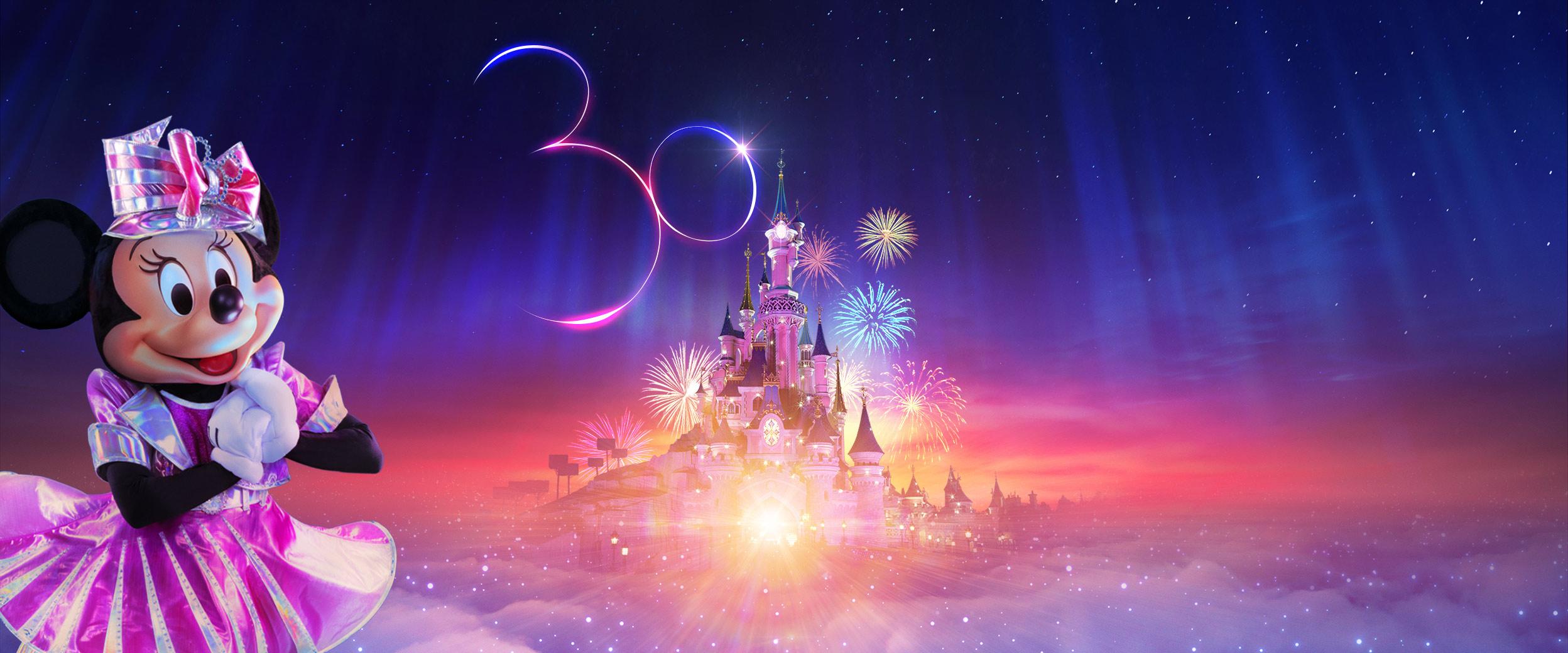 Disneyland Disney Paris Fireworks Minnie Mouse 2496x1040