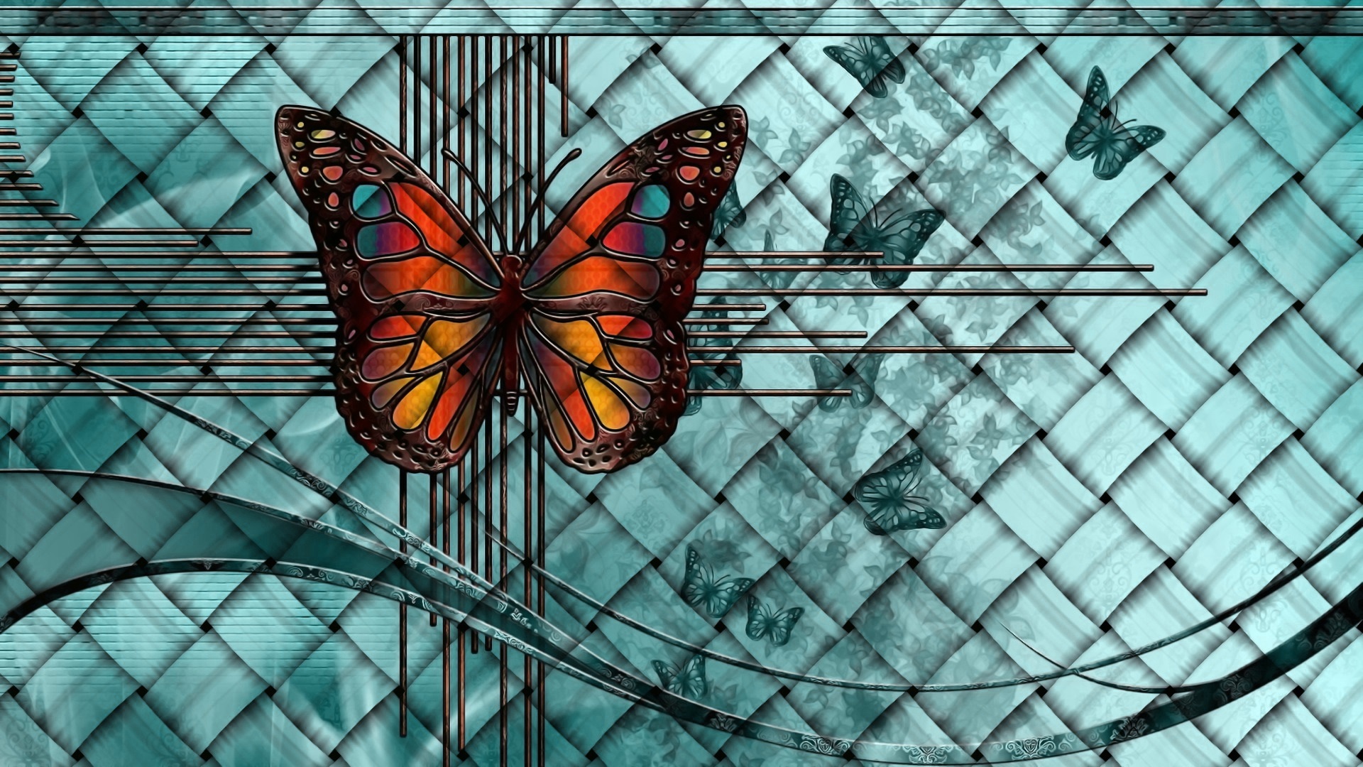 Artistic Butterfly 1920x1080