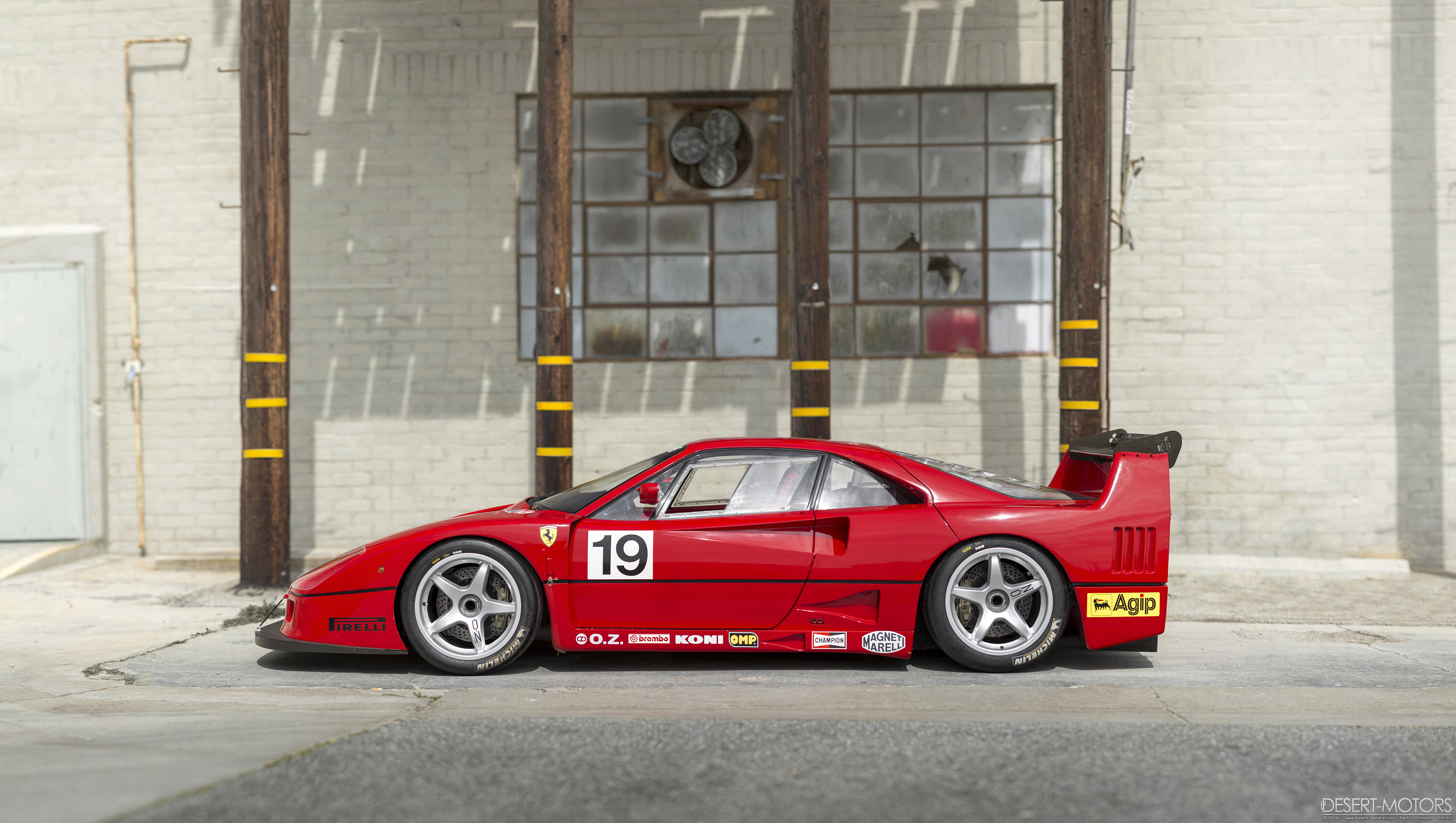 Ferrari Ferrari F40 Red Cars Race Cars Le Mans 3840x2170