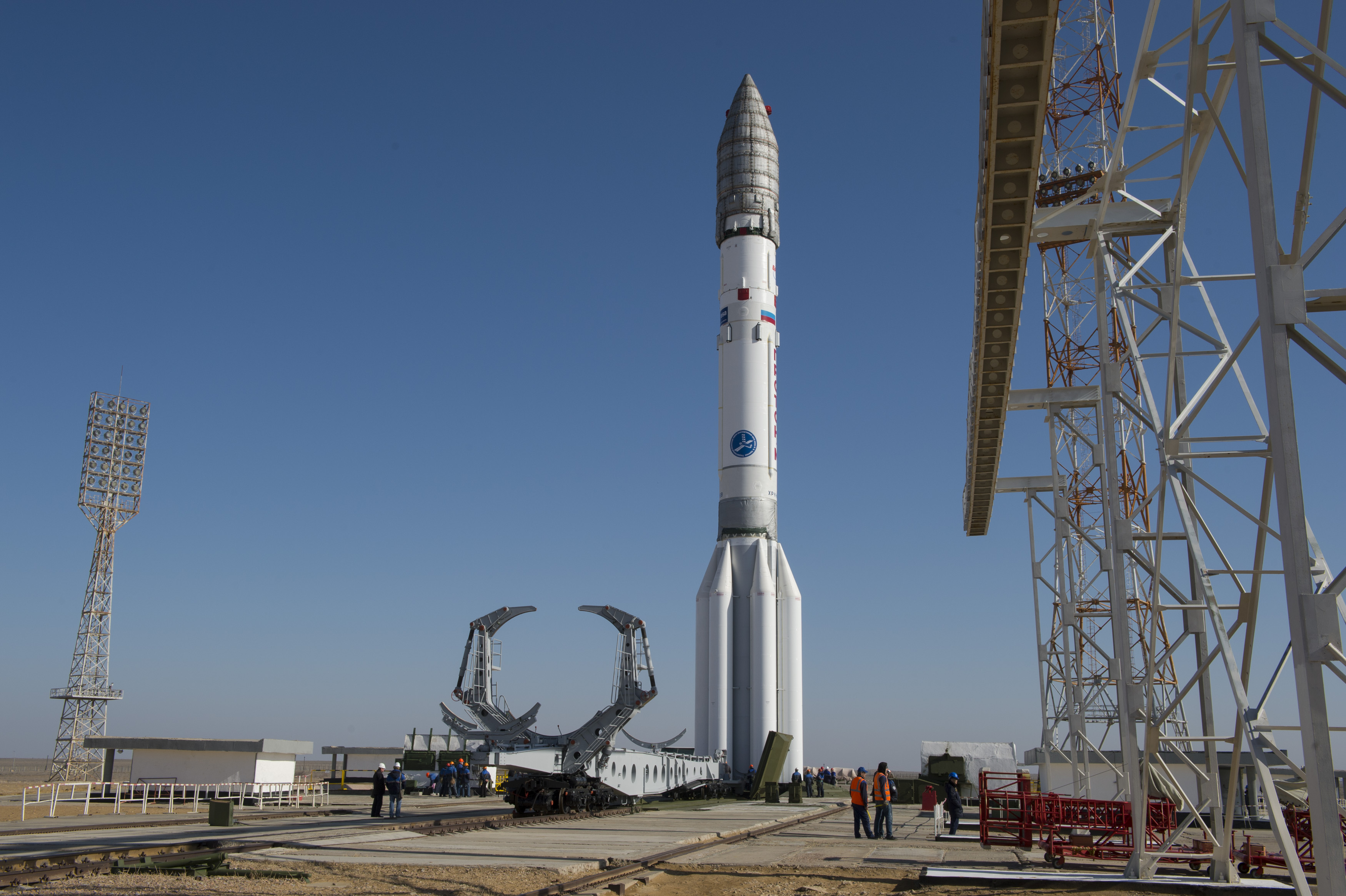 Proton Rocket Baikonur Cosmodrome Rocket Outdoors ESA 3500x2330