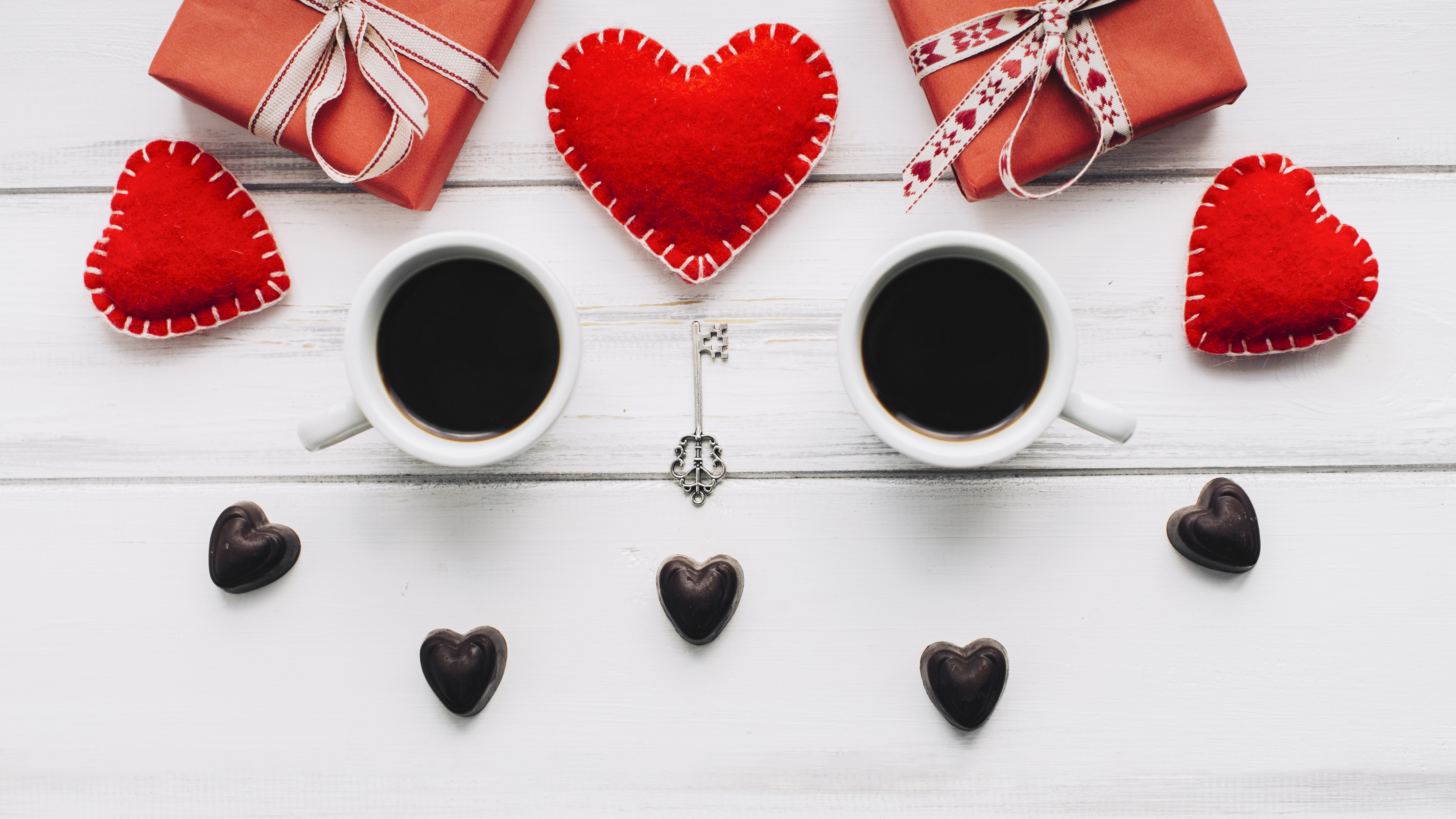 Love Gift Heart Coffee Still Life 5743x3230