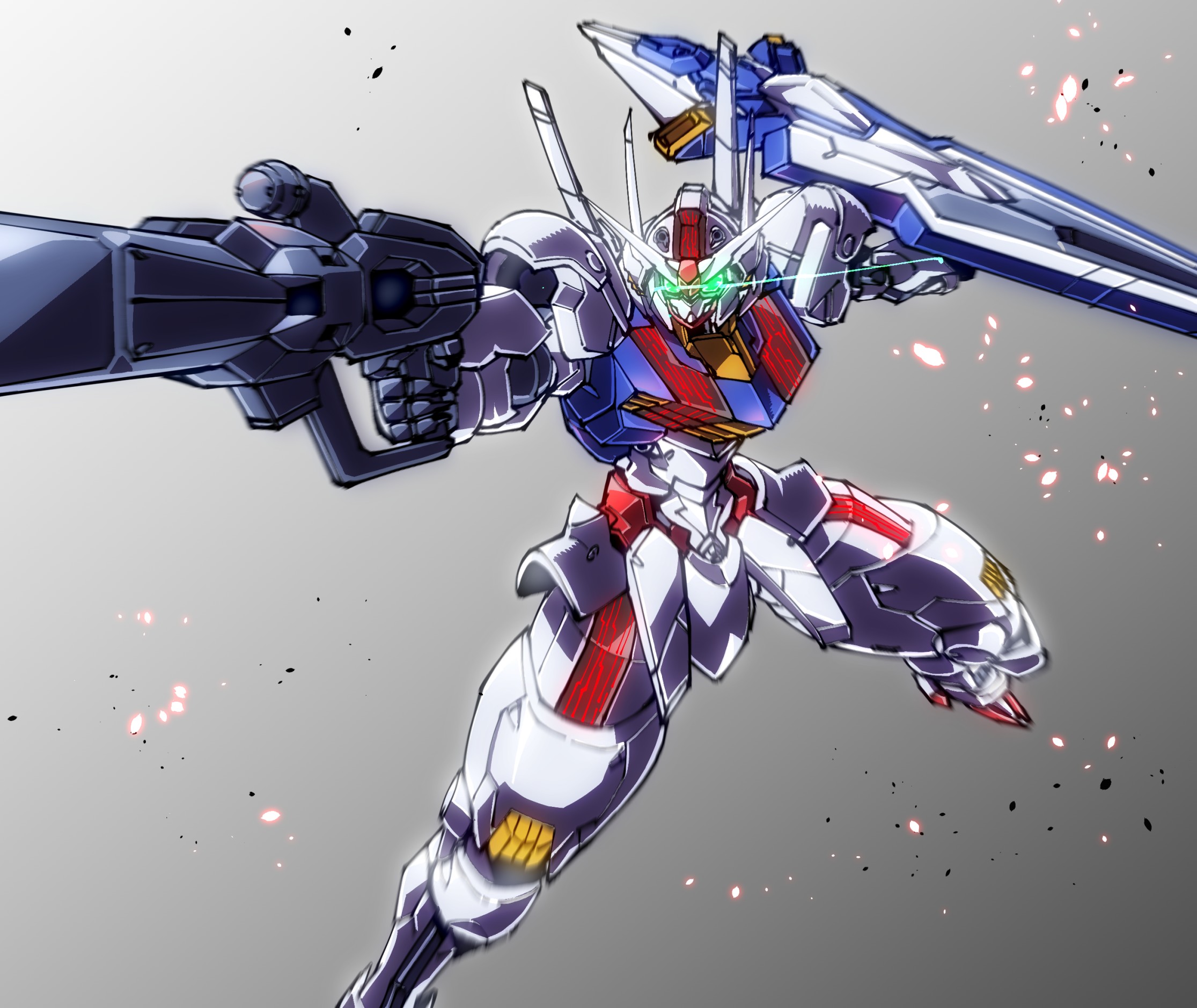 Mobile Suit Gundam THE WiTCH FROM MERCURY Gundam Aerial Anime Mechs Super Robot Wars Gundam Artwork  2231x1879
