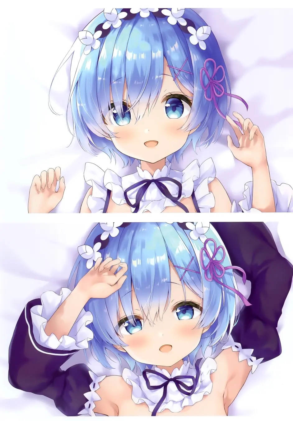 Anime Girls Blue Hair Re Zero Kara Hajimeru Isekai Seikatsu Rem Re Zero Maid Amedamacon Short Hair 942x1352