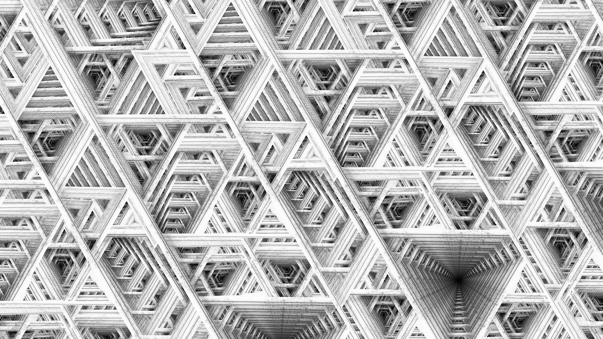 Digital Art Fractal Texture Labyrinth Abstract 1920x1080