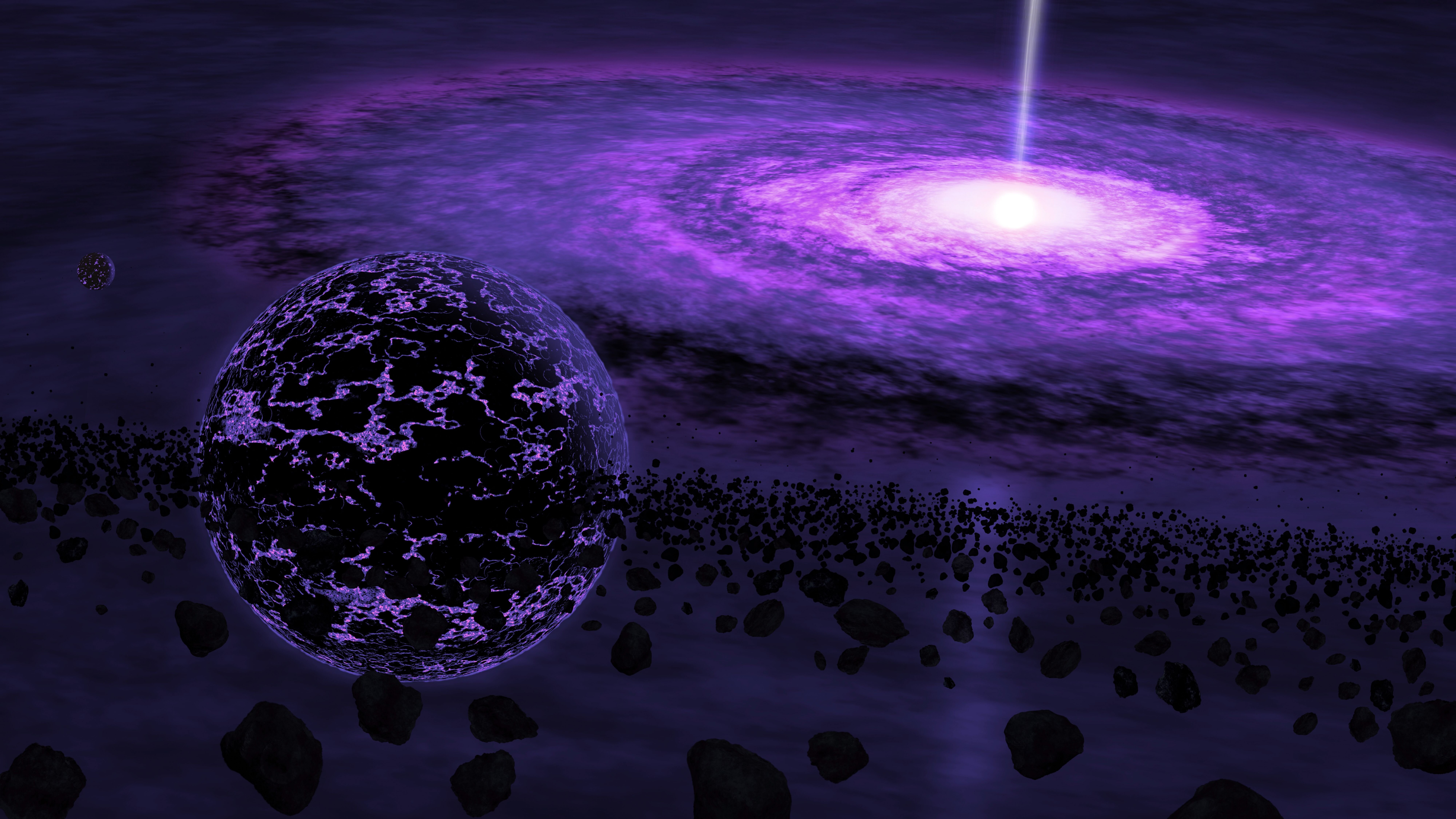 Cosmos Purple Space 7680x4320