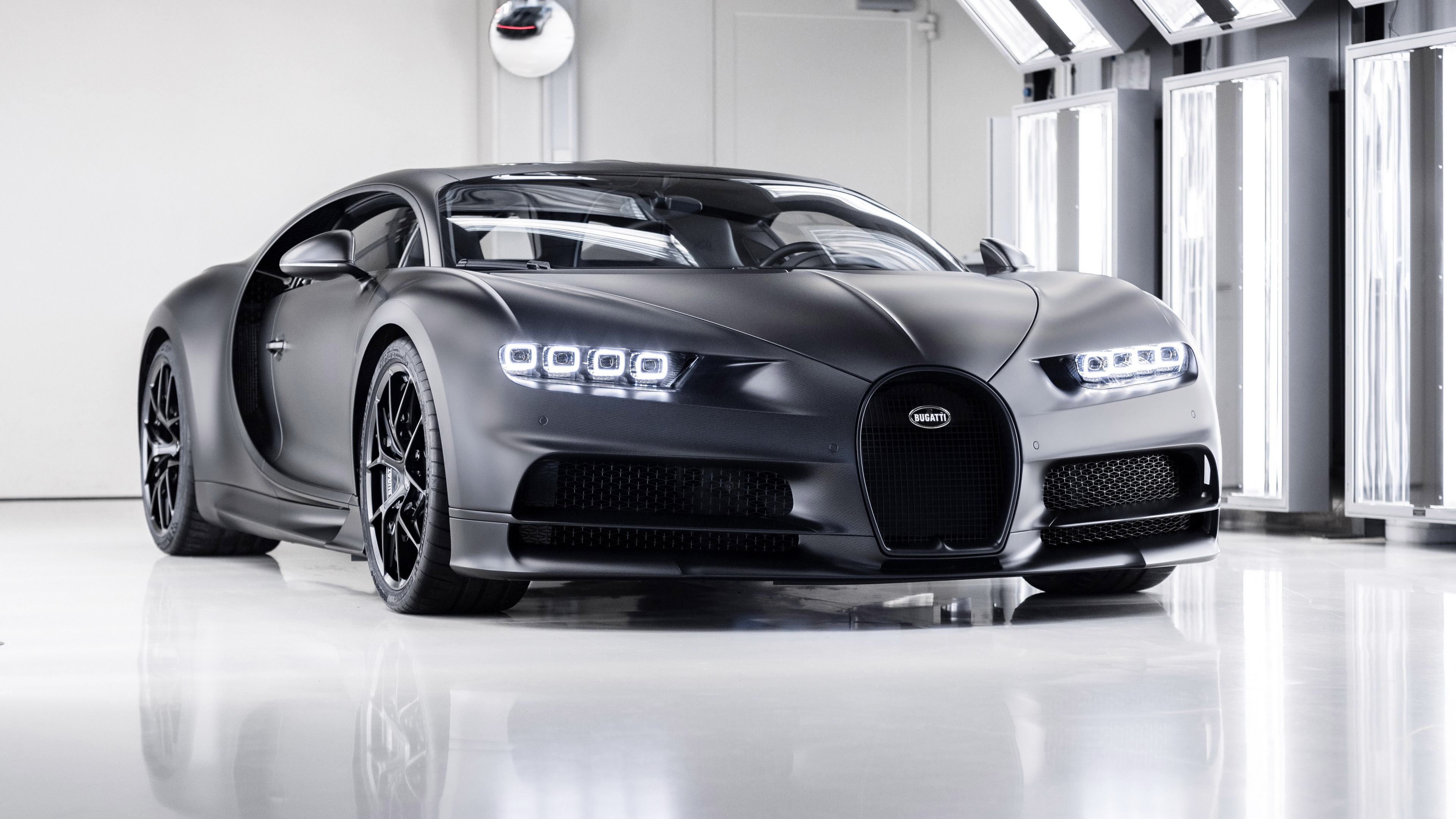 Bugatti Chiron Bugatti Sports Car Neon 3840x2160