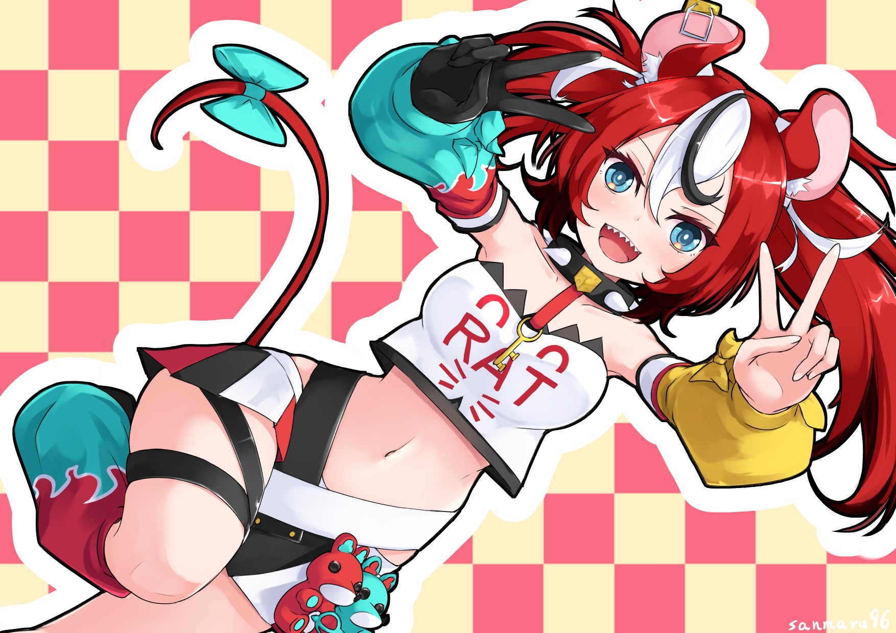Anime Anime Girls Hakos Baelz Hololive Virtual Youtuber Hamster 1754x1240