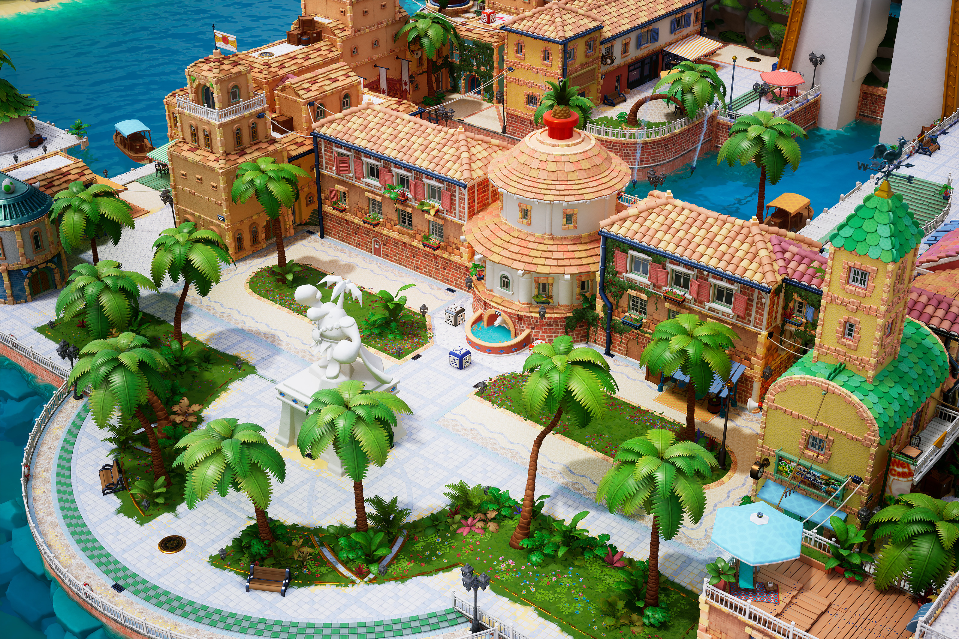 Super Mario Sunshine Tropical Palm Trees 3195x2130
