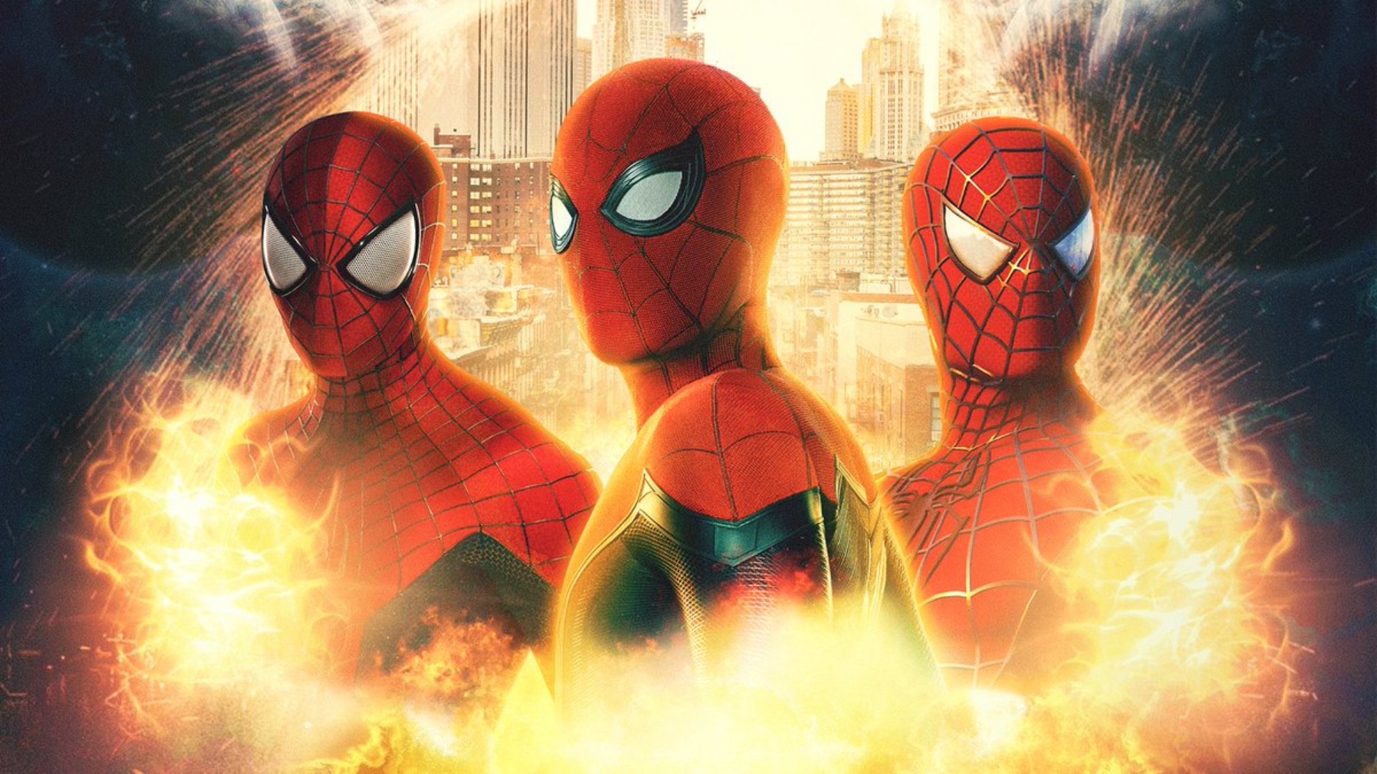 Spider Man Tobey Maguire Andrew Garfield Tom Holland 1980x1114
