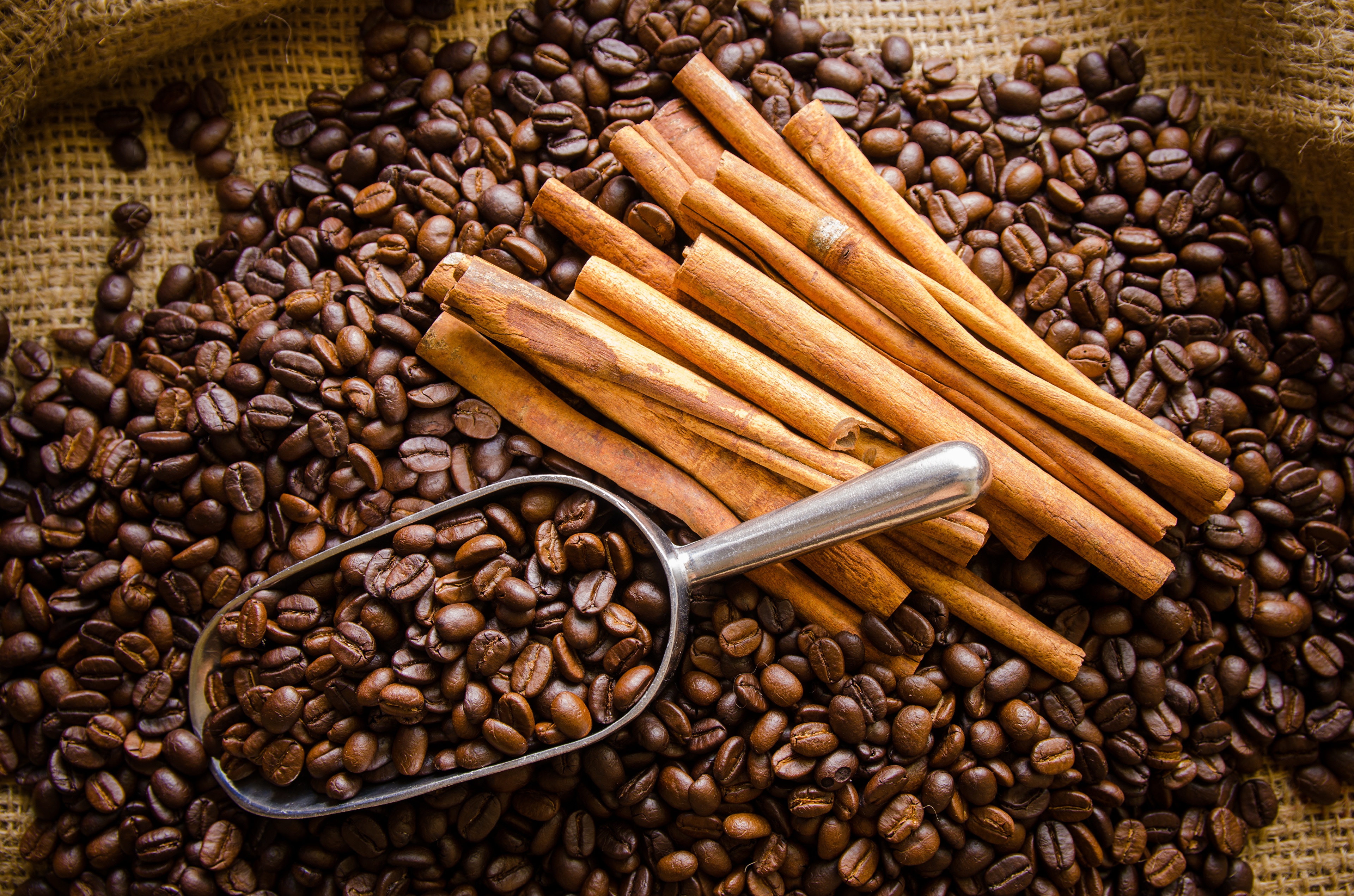 Cinnamon Coffee Beans 3840x2543