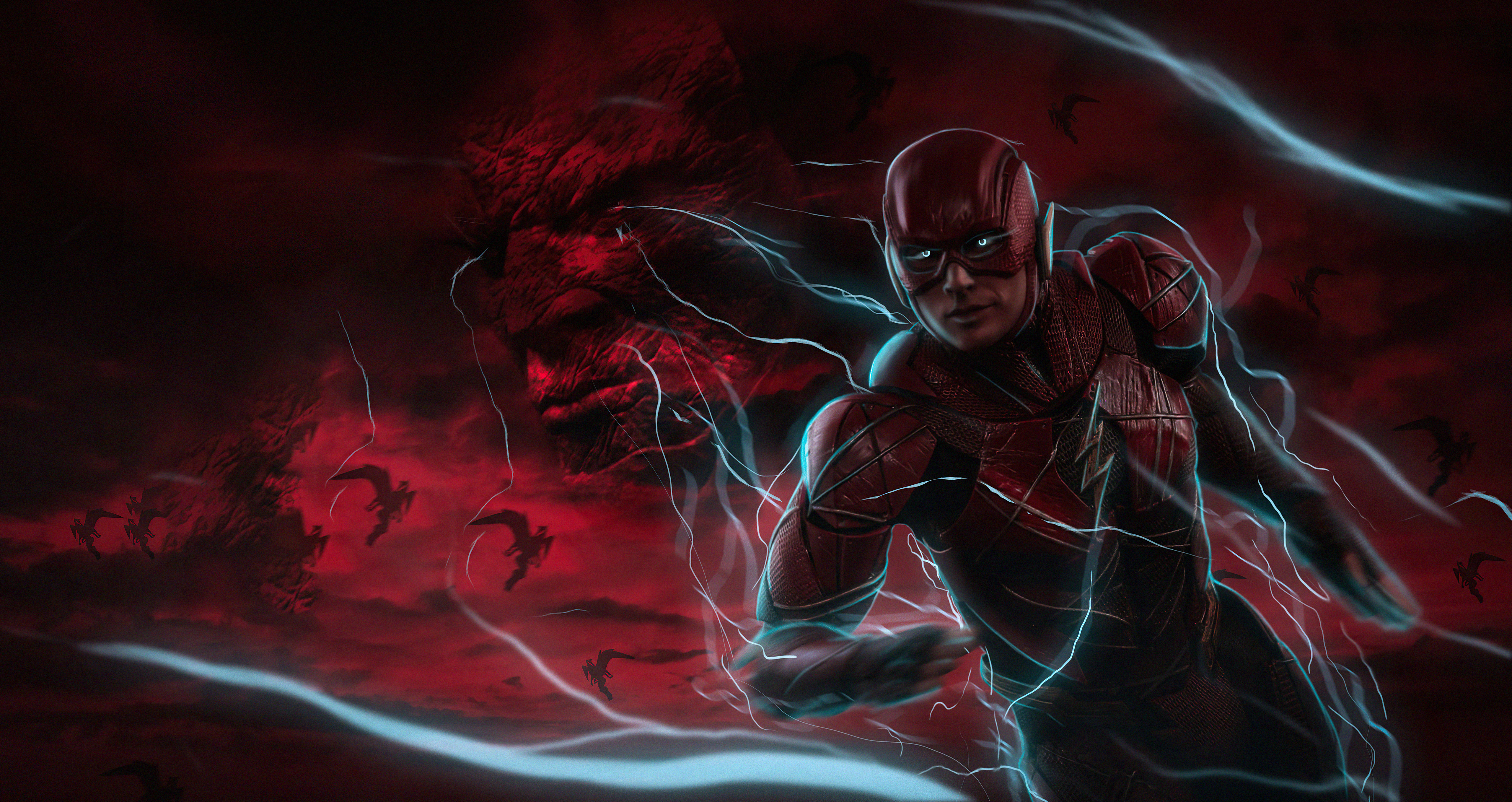 Flash Dc Comics Barry Allen Darkseid Dc Comics 5120x2715